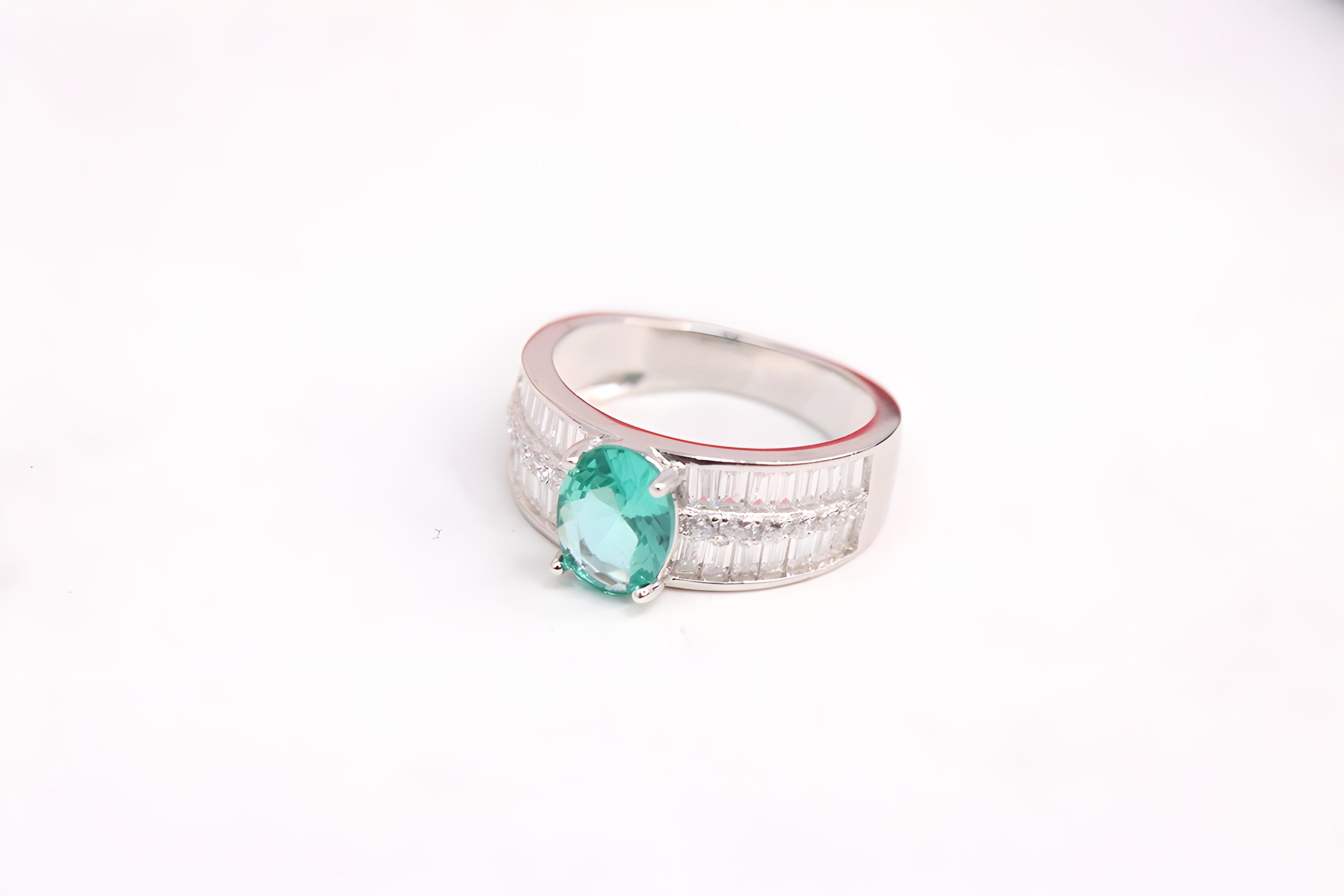 Verdant Whispers Sterling Silver Ring