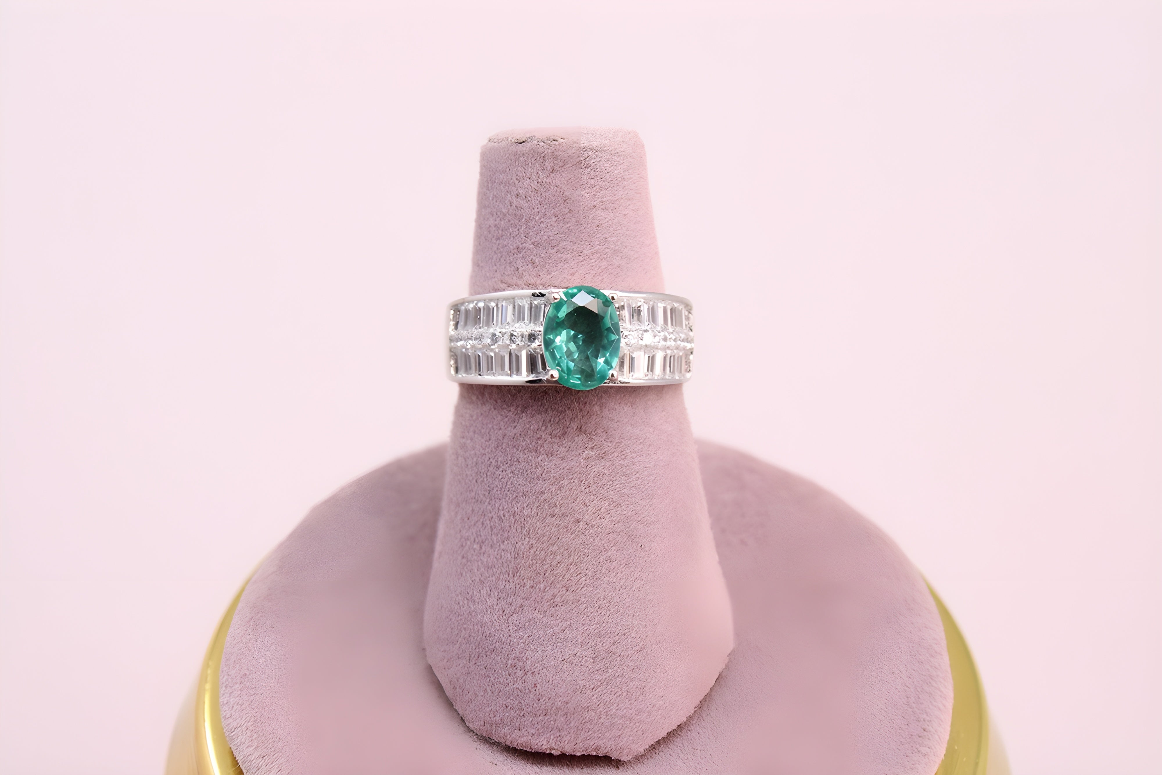 Verdant Whispers Sterling Silver Ring