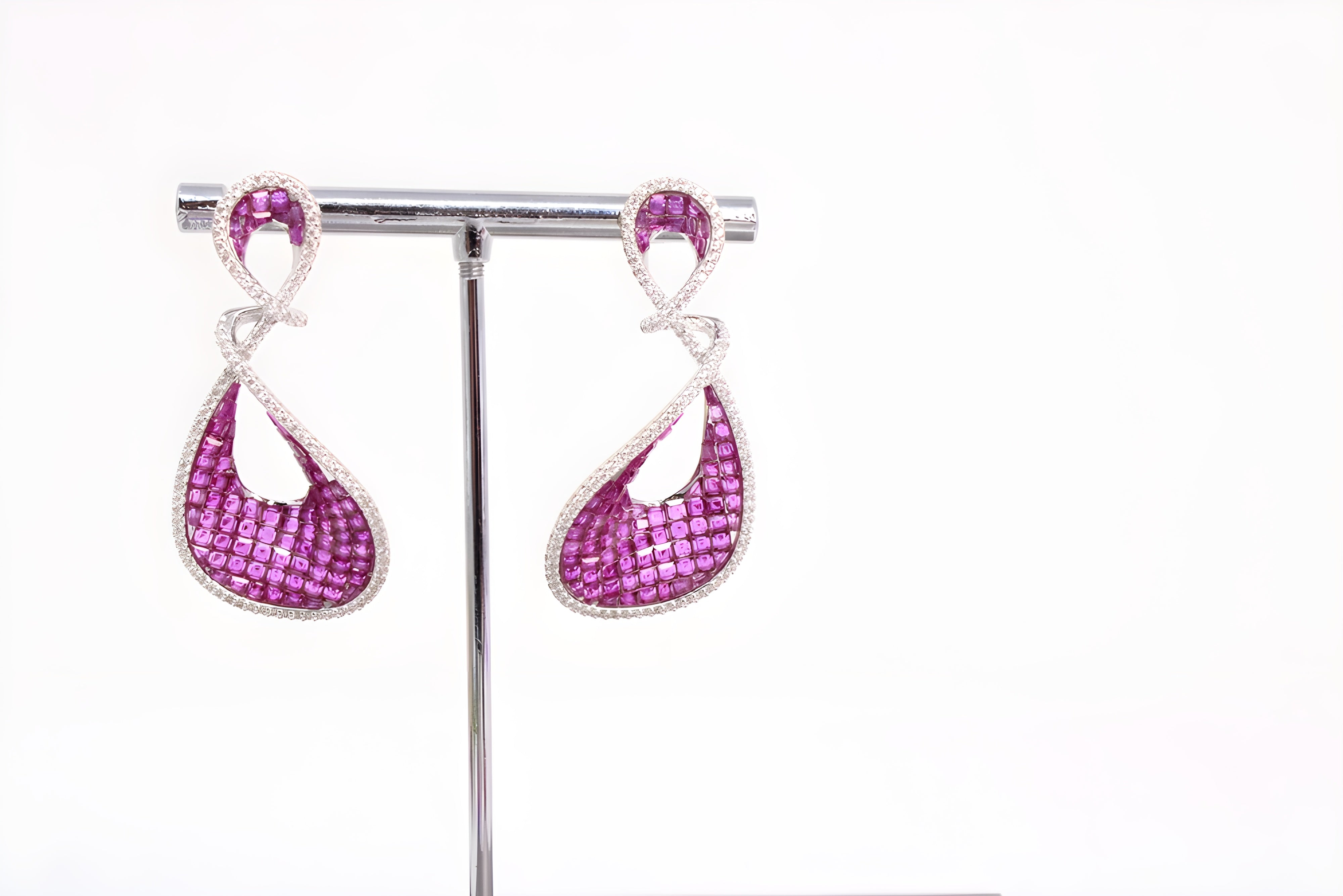 Rose Radiance VeeLux Premium Crystal Exquisite Golden Earrings