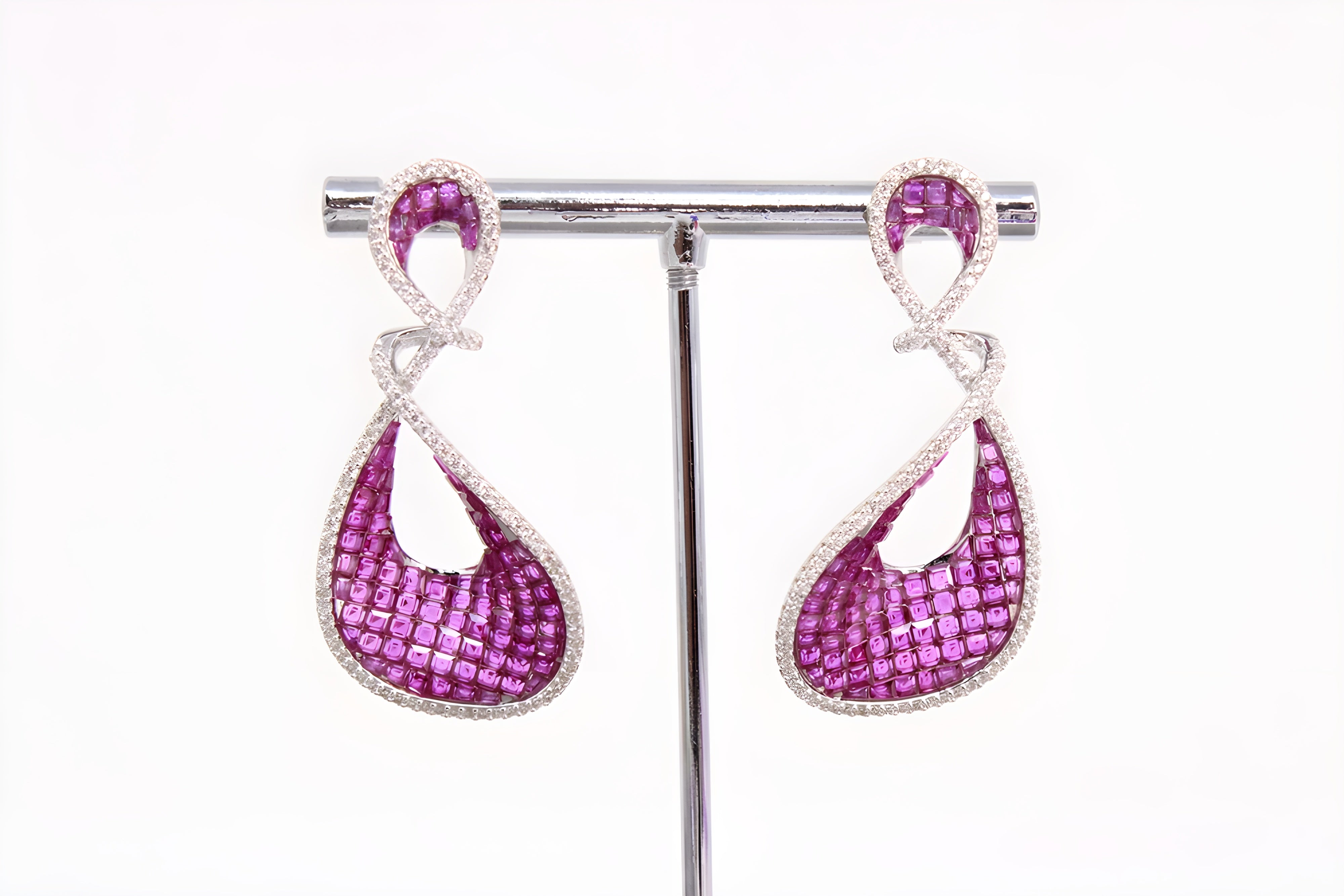 Rose Radiance VeeLux Premium Crystal Exquisite Golden Earrings
