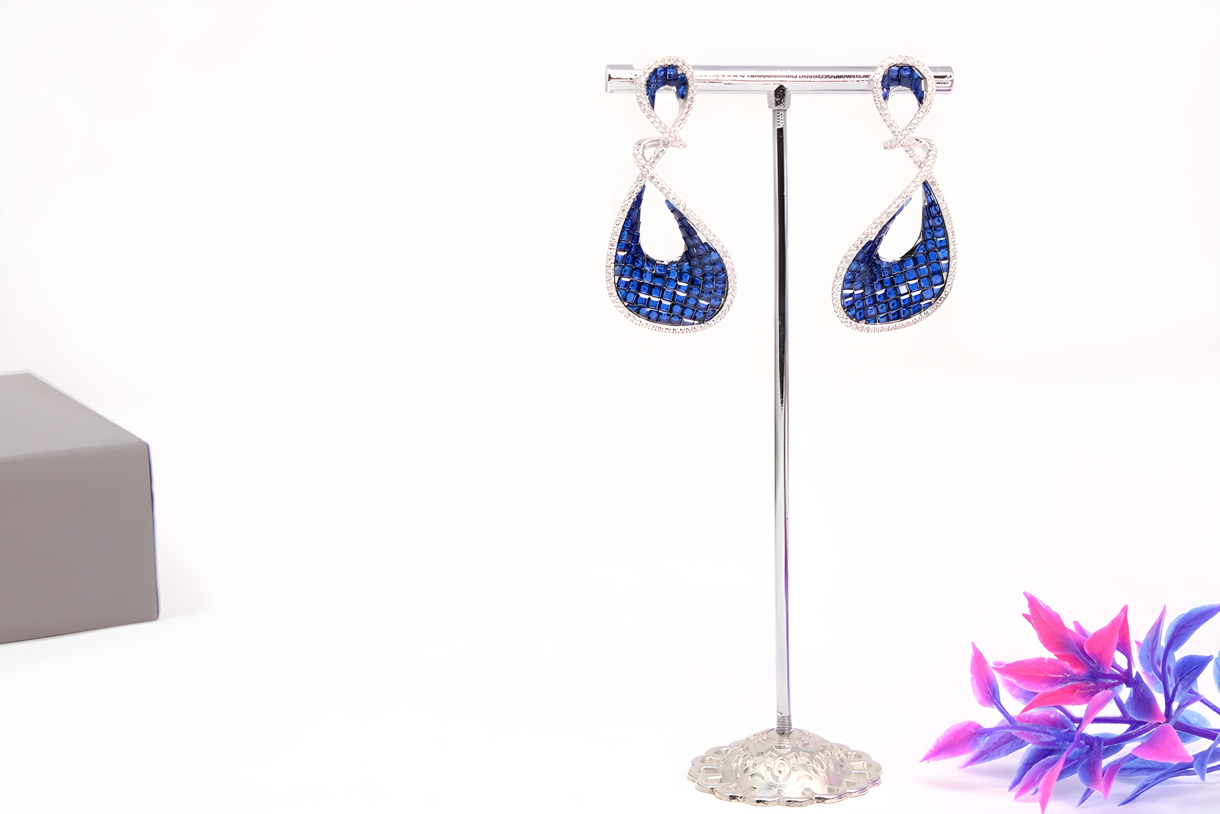 Rose Radiance VeeLux Premium Crystal Exquisite Golden Earrings