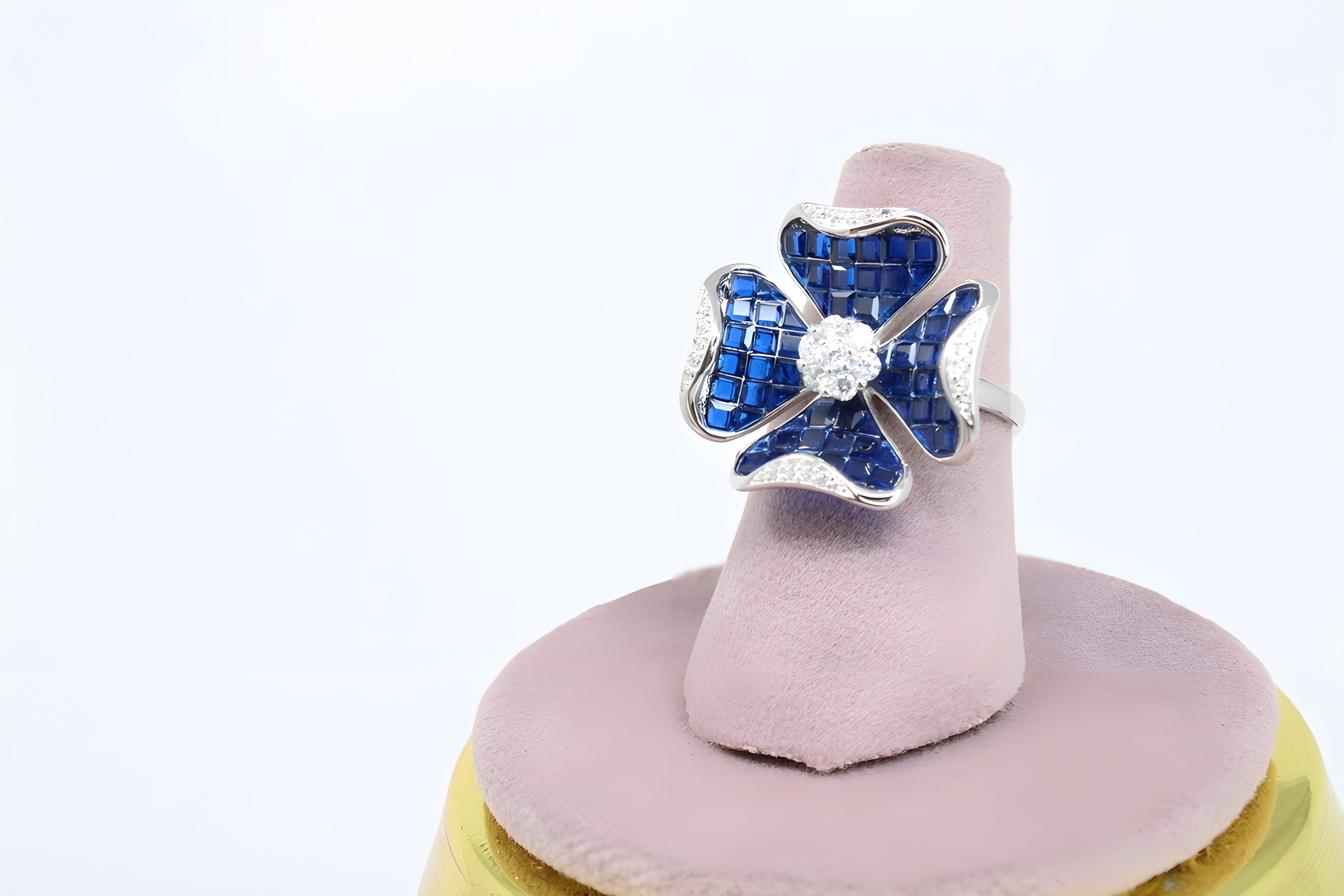Azure Bloom Sterling Silver Ring