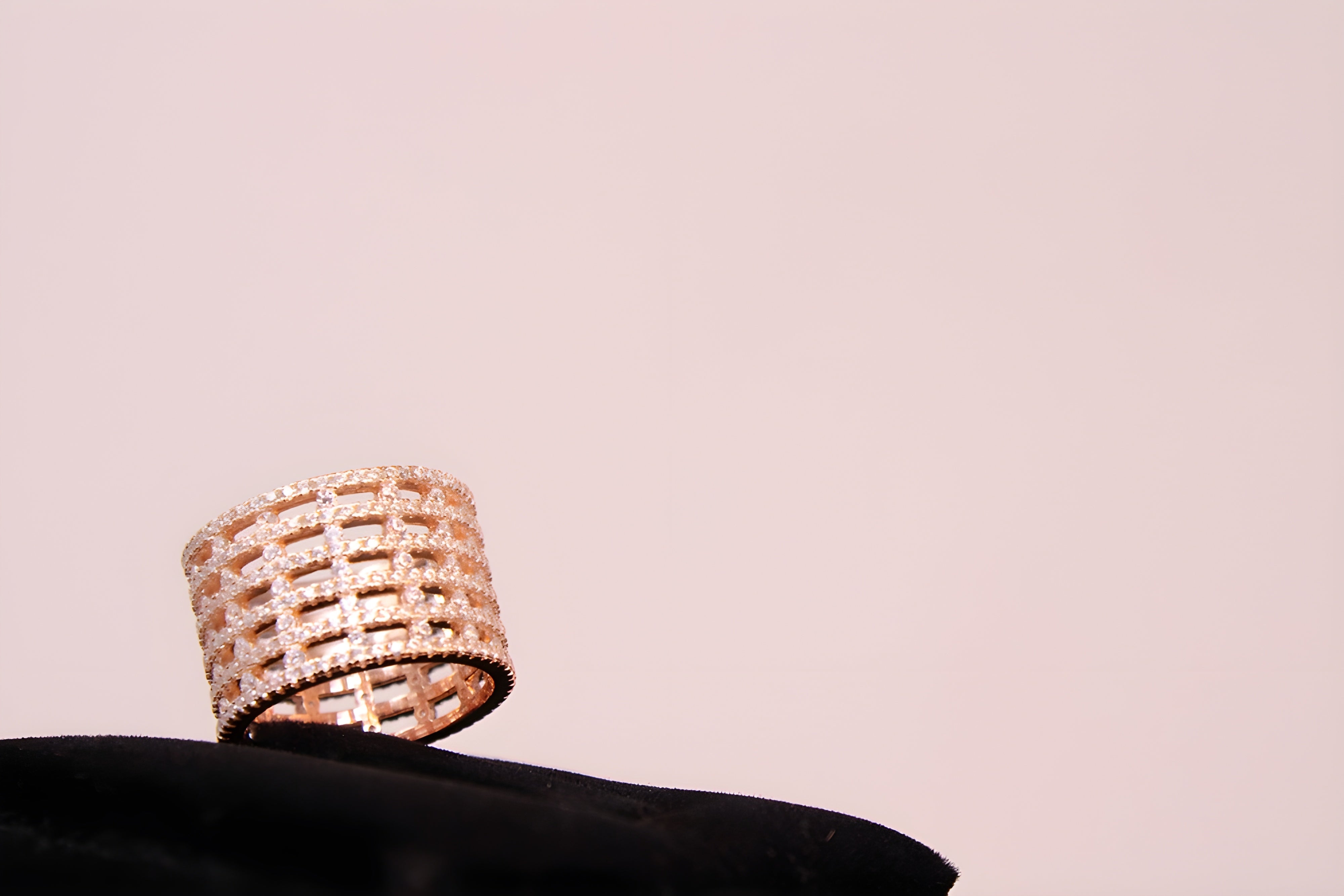 Gilded Glow Premium Crystal Ring