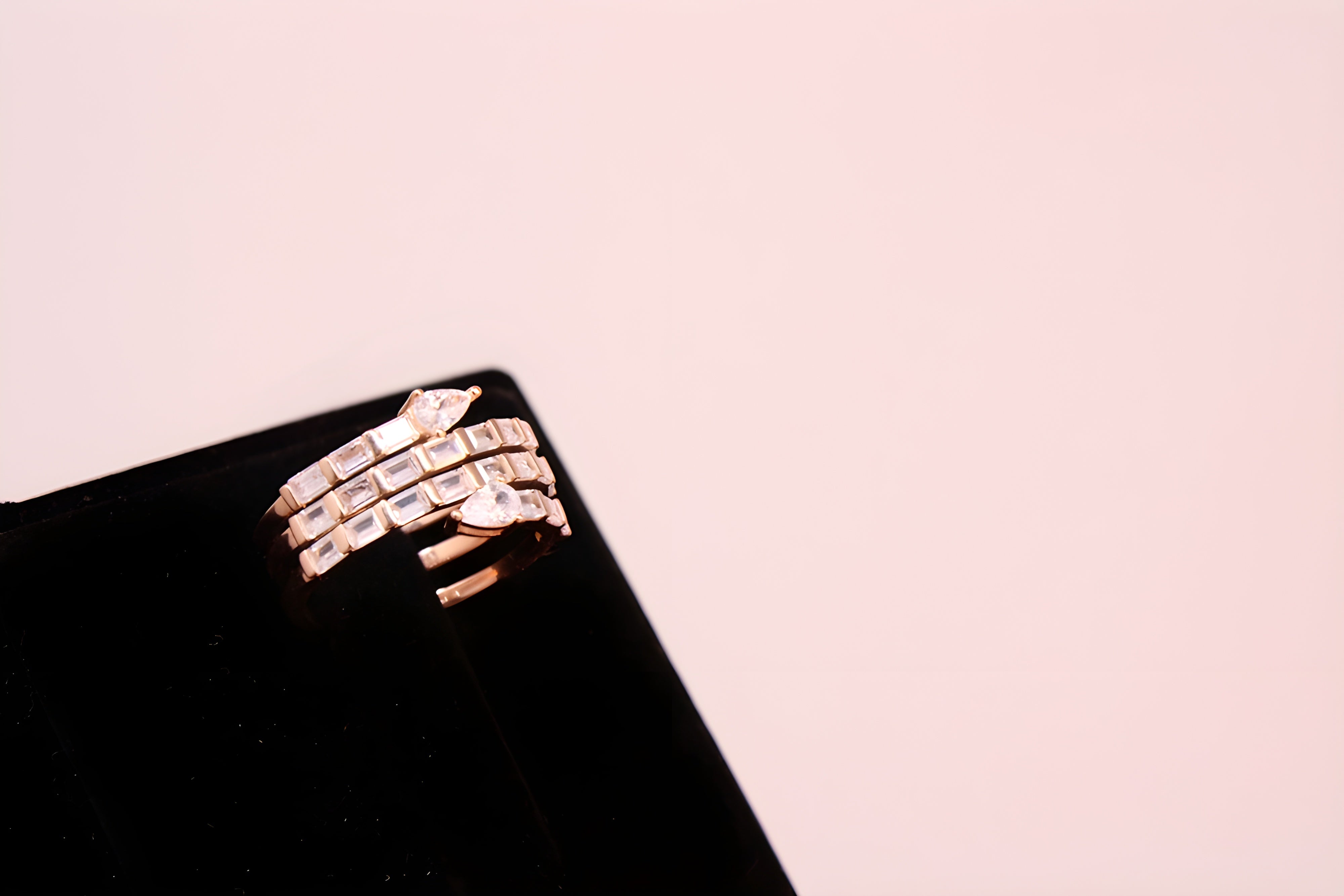 Gilded Splendor VeeLux Premium Crystal Ring