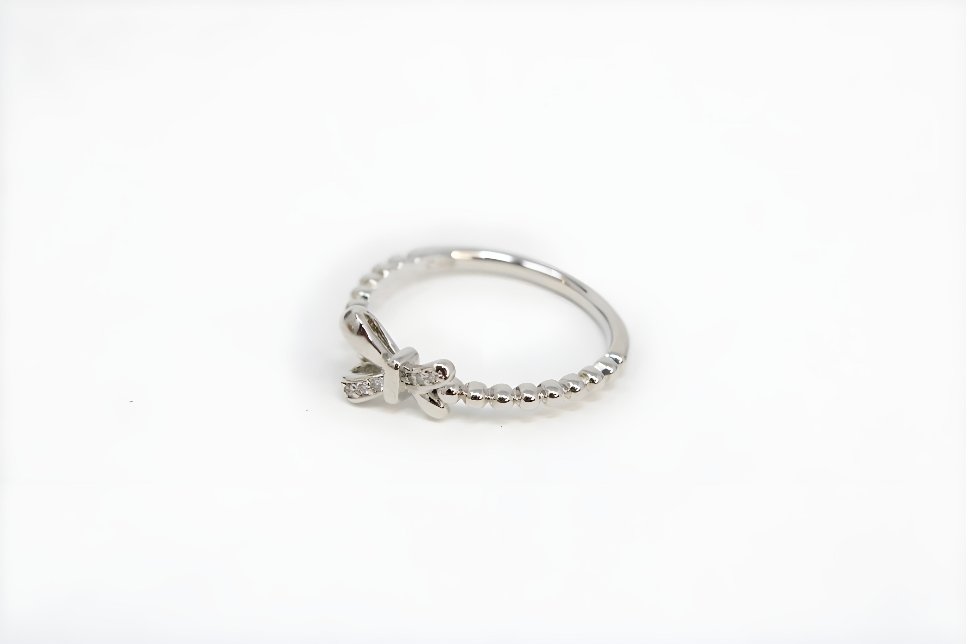 Infinity Knot Crystal Silver Ring