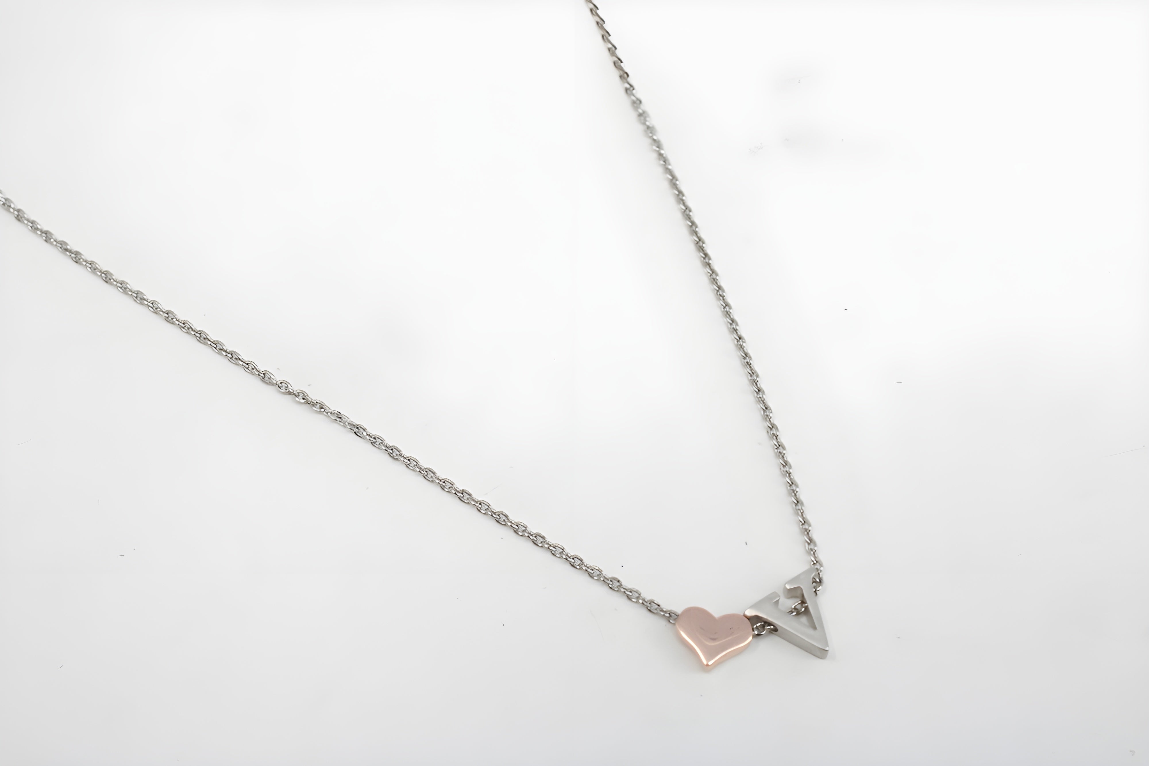 Valiant Love Sterling Silver Heart Pendant with VeeLux Premium Crystals