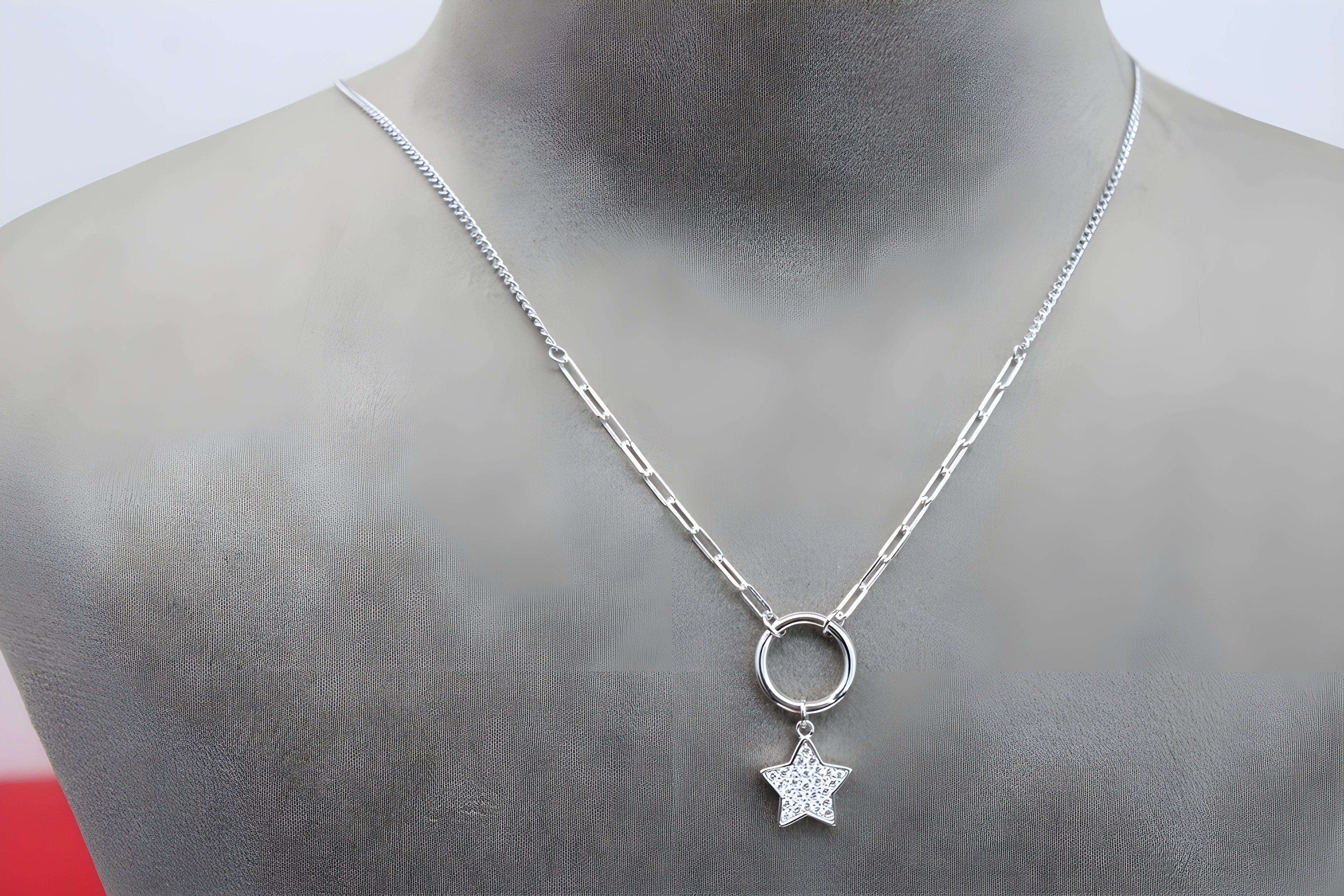 Sterling Silver Celestial Starry Pendant