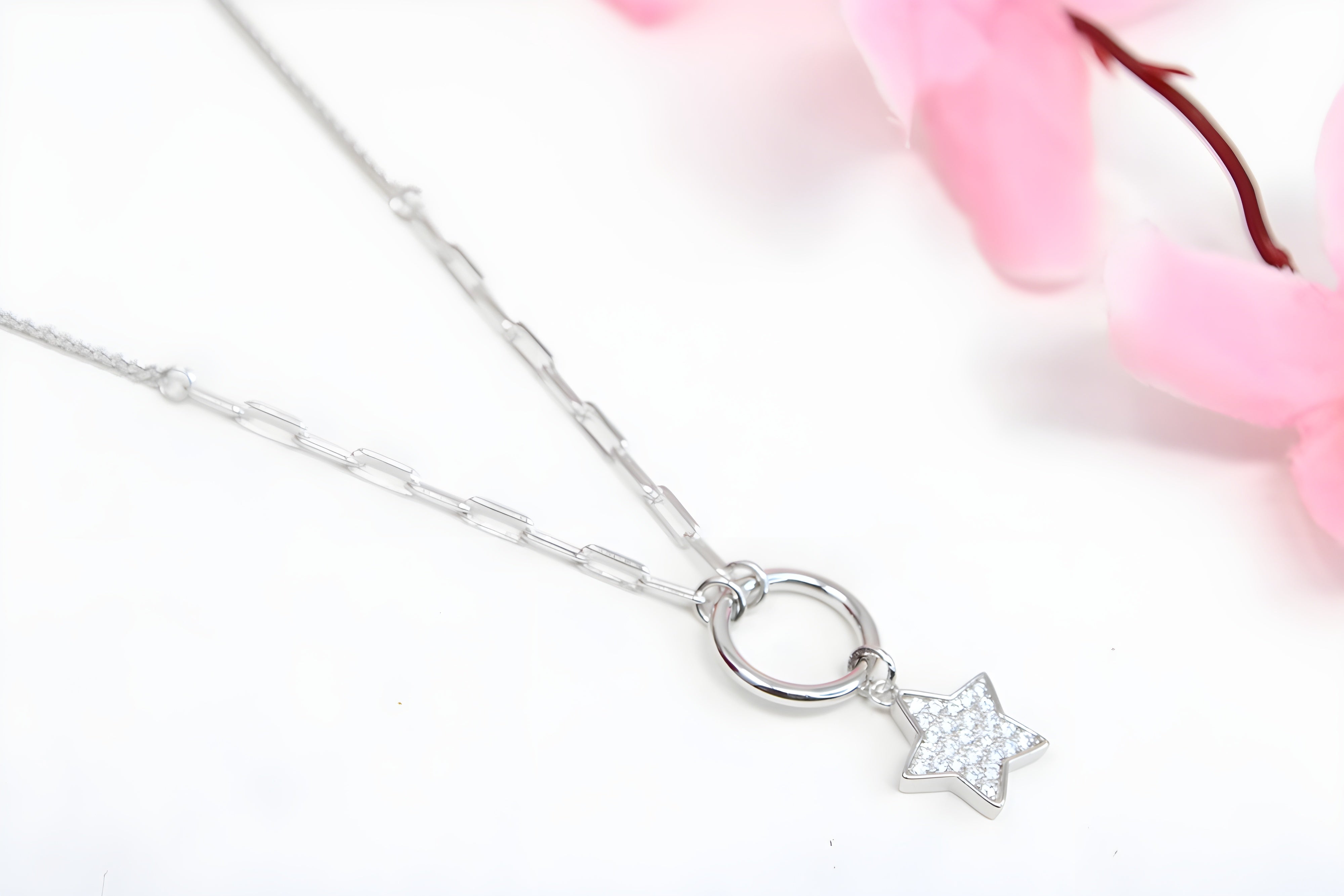Sterling Silver Celestial Starry Pendant