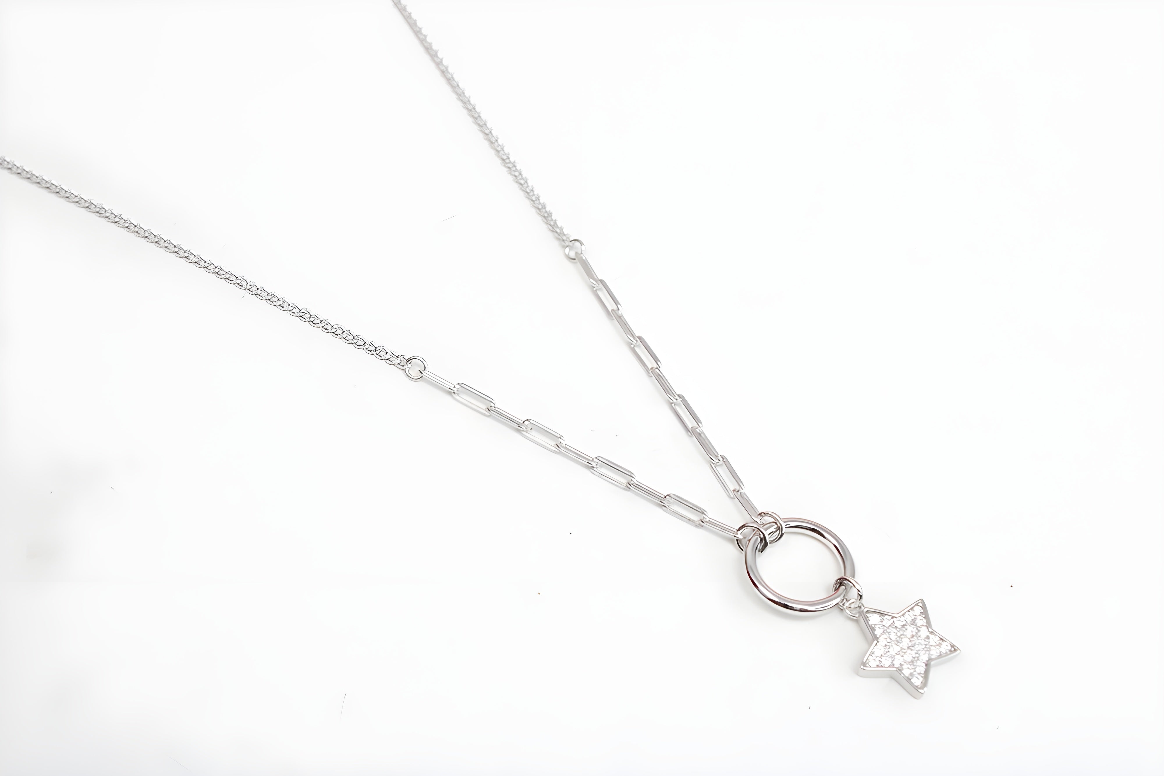 Sterling Silver Celestial Starry Pendant