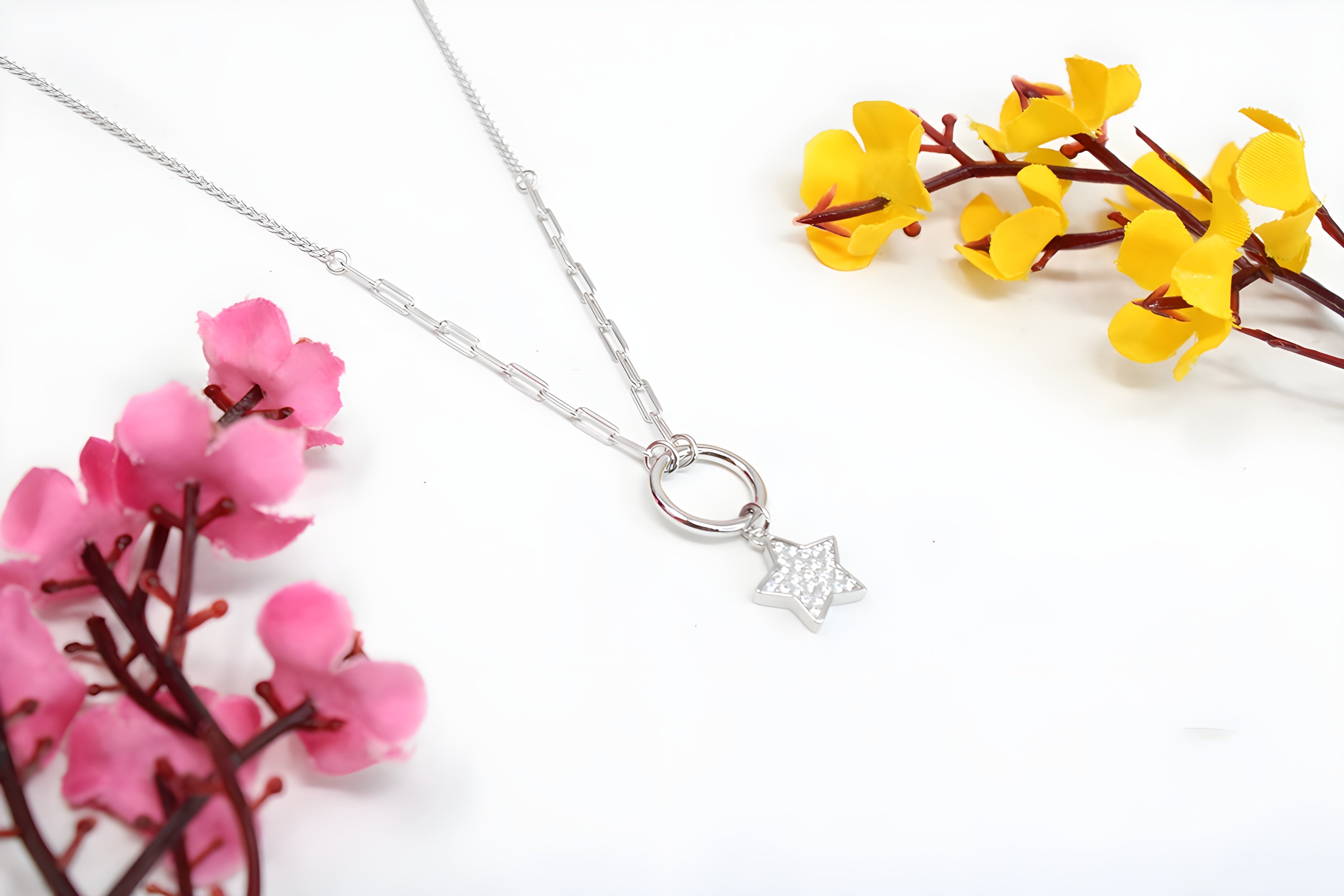 Sterling Silver Celestial Starry Pendant