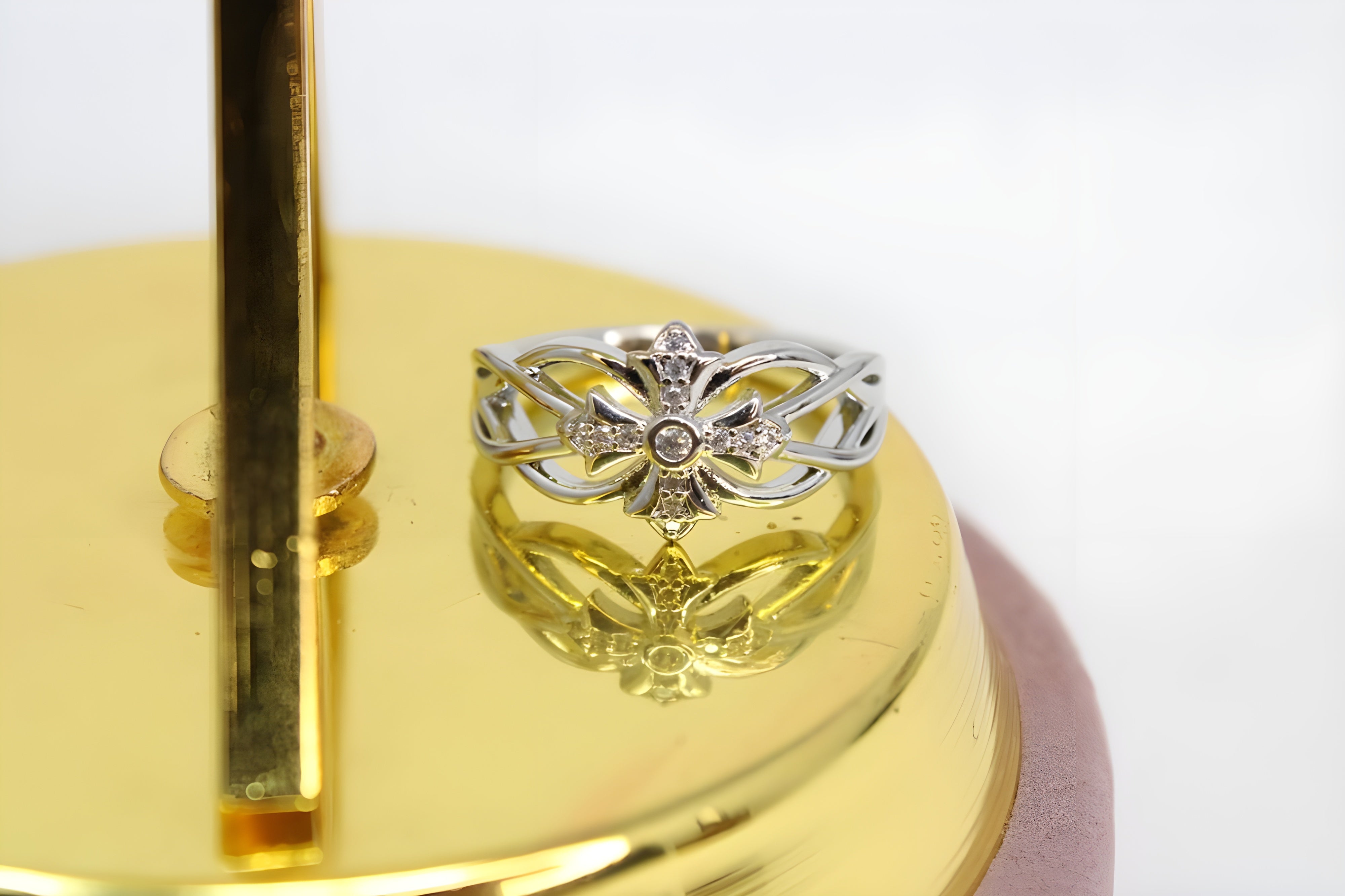 Radiant Elegance Crystal Silver Ring