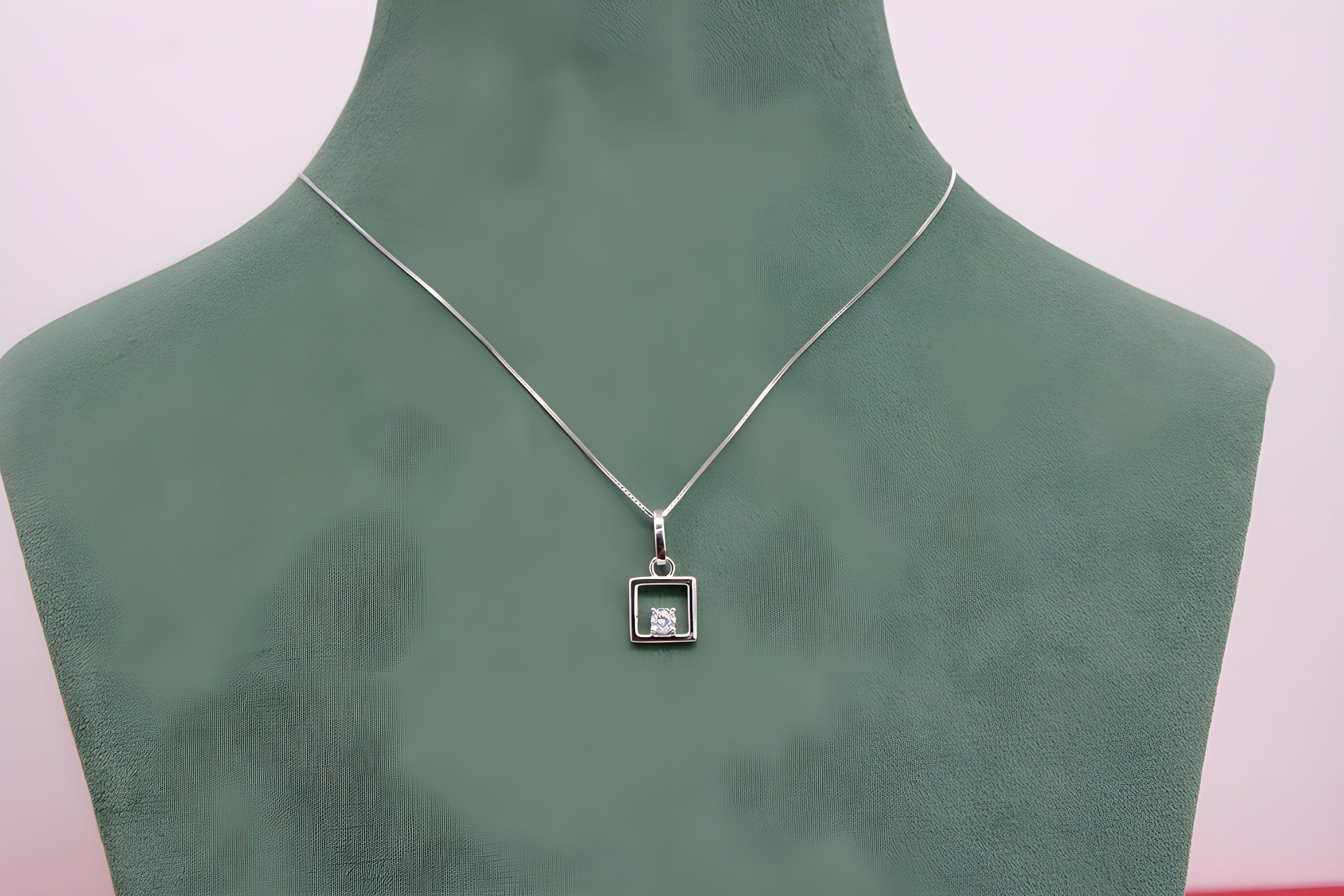 Sterling Silver Radiance Crystal Pendant