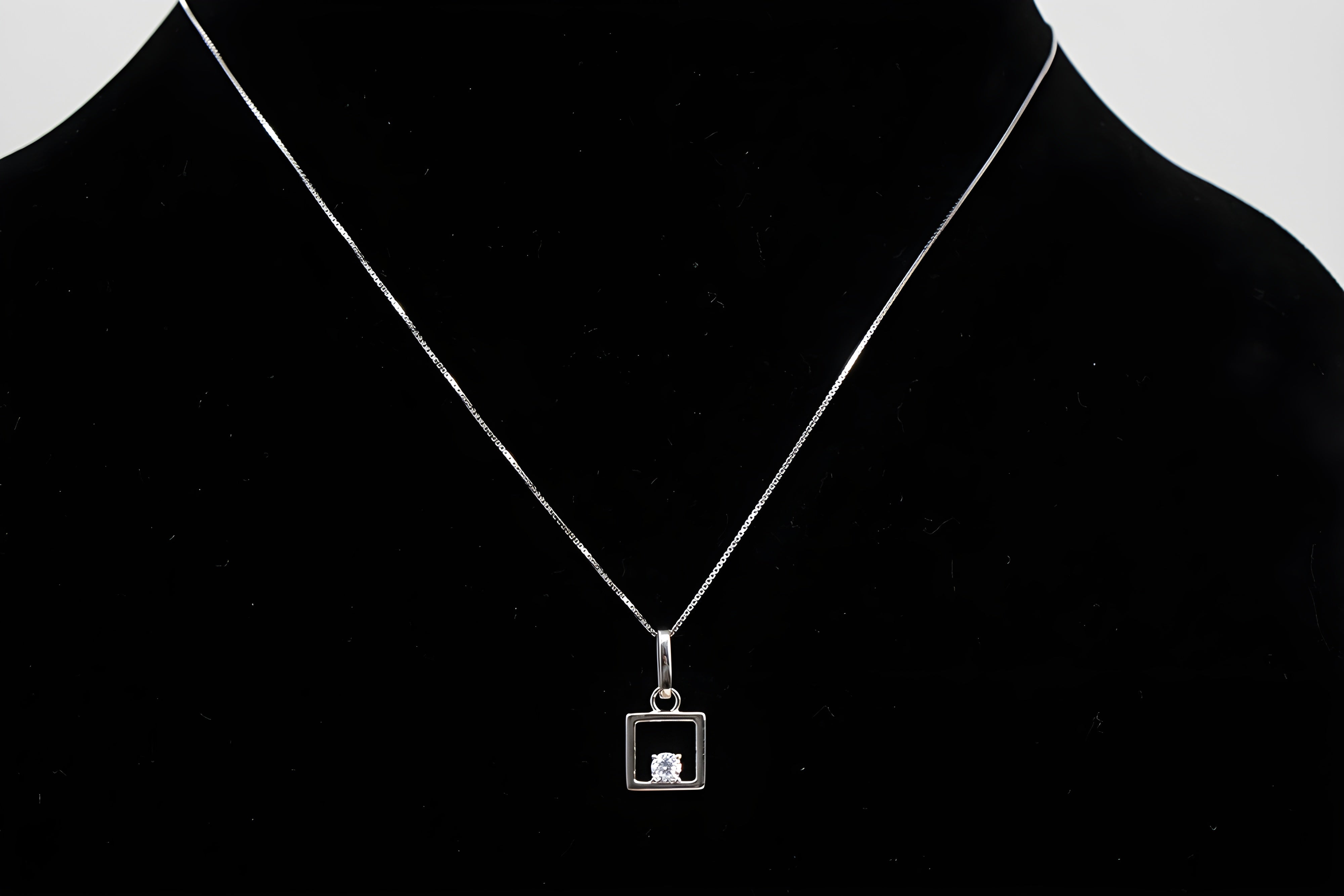 Sterling Silver Radiance Crystal Pendant