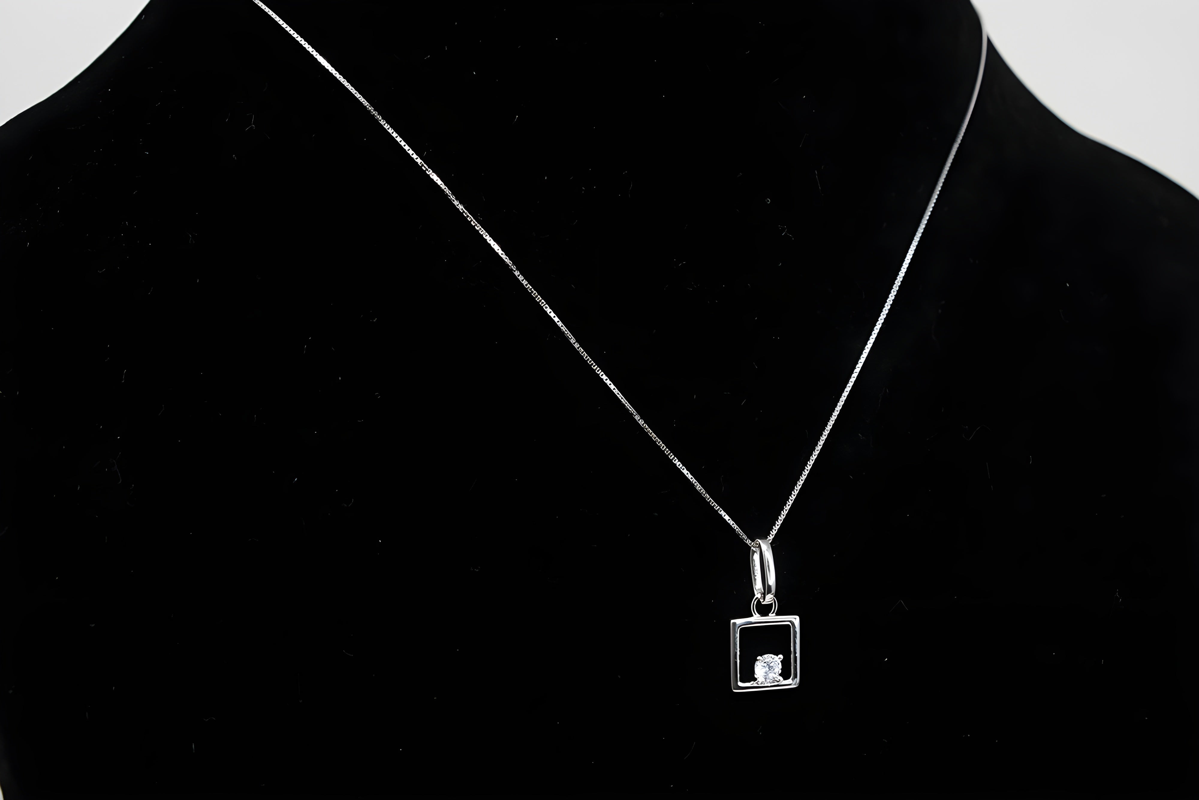 Sterling Silver Radiance Crystal Pendant