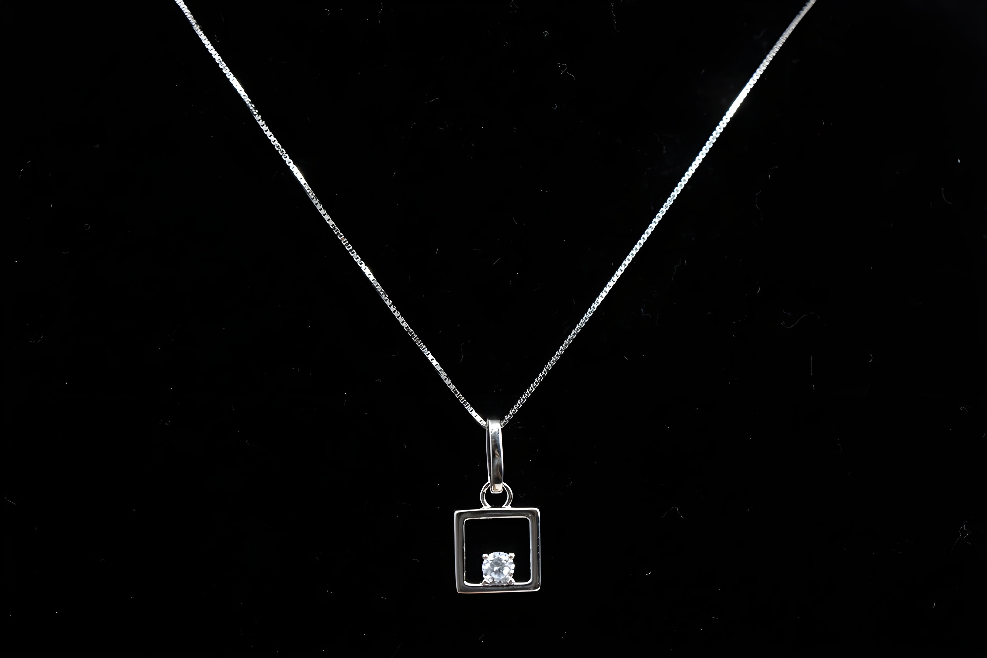 Sterling Silver Radiance Crystal Pendant