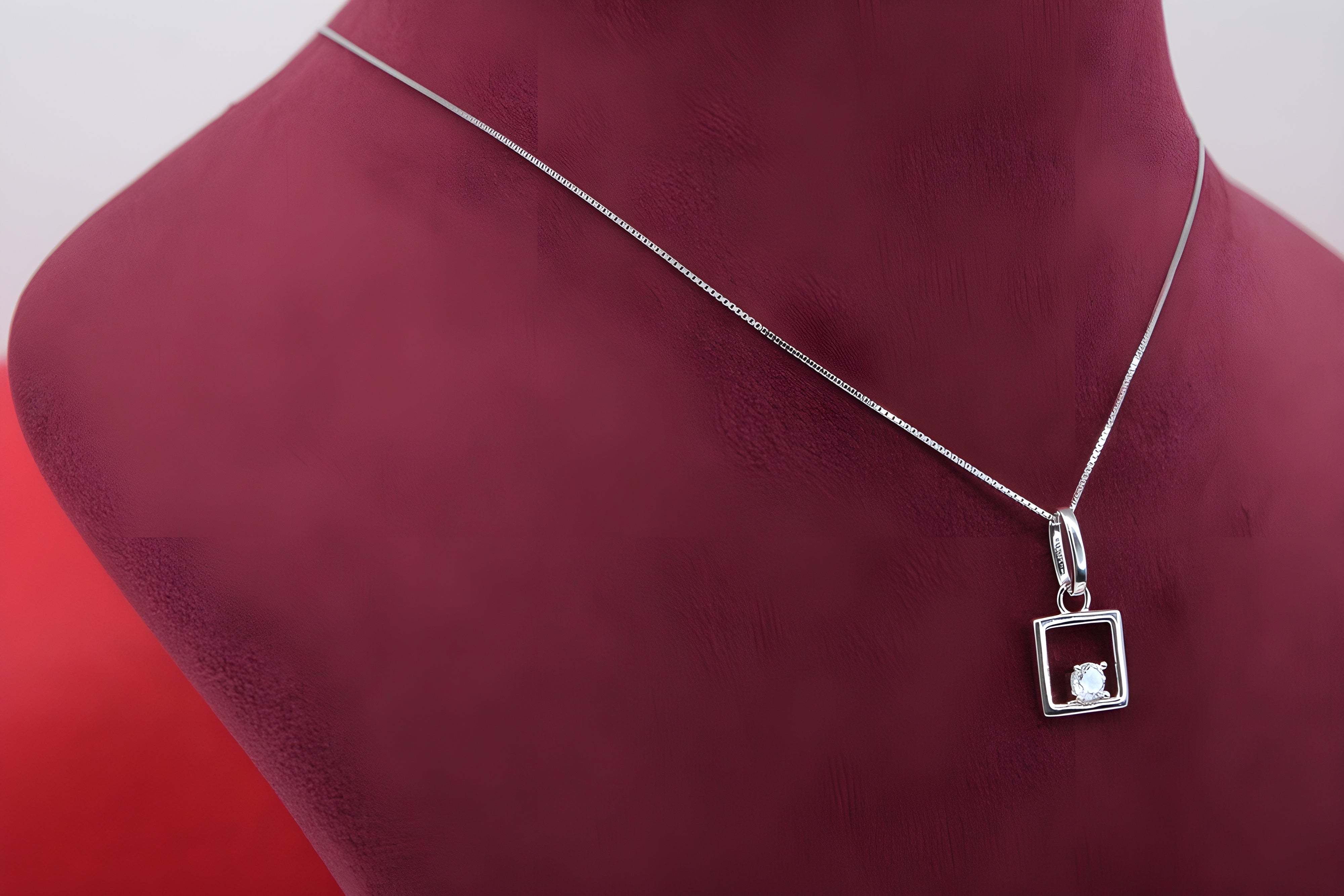 Sterling Silver Radiance Crystal Pendant