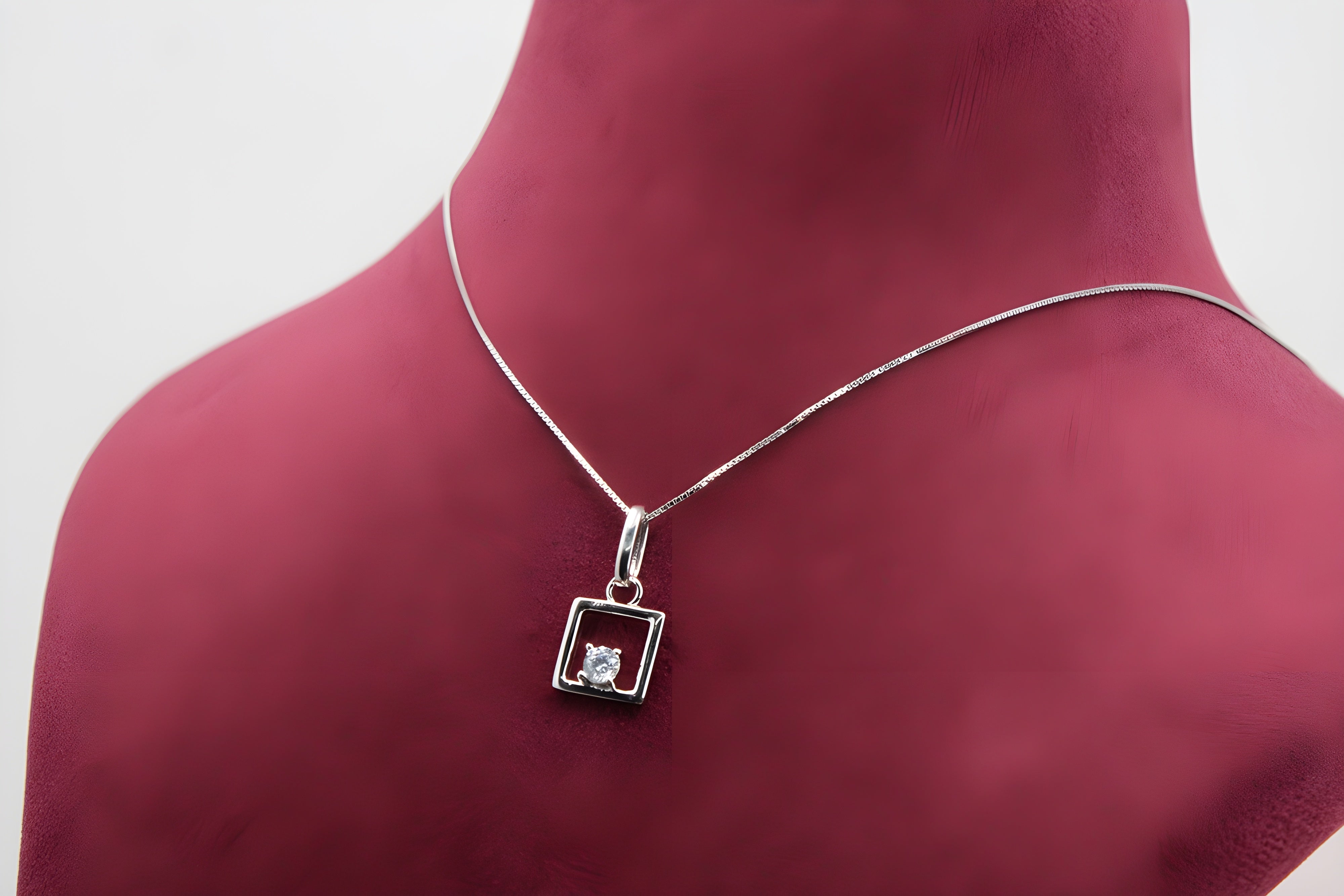 Sterling Silver Radiance Crystal Pendant