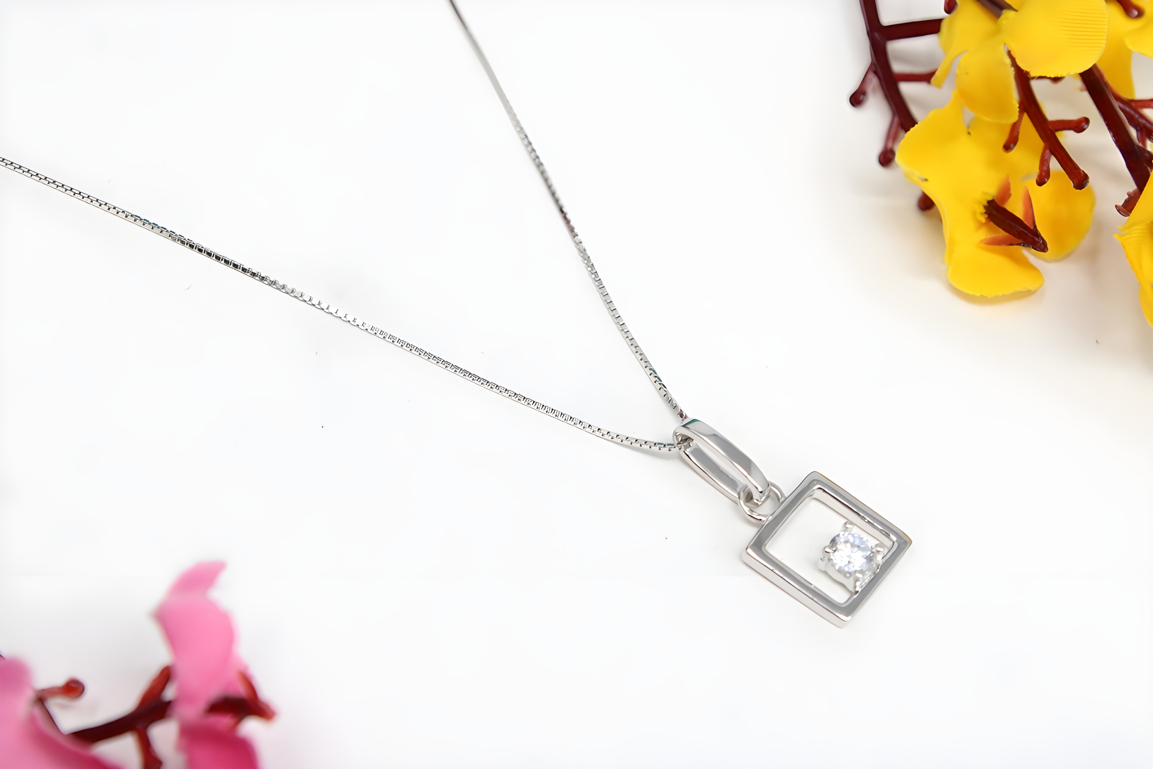 Sterling Silver Radiance Crystal Pendant