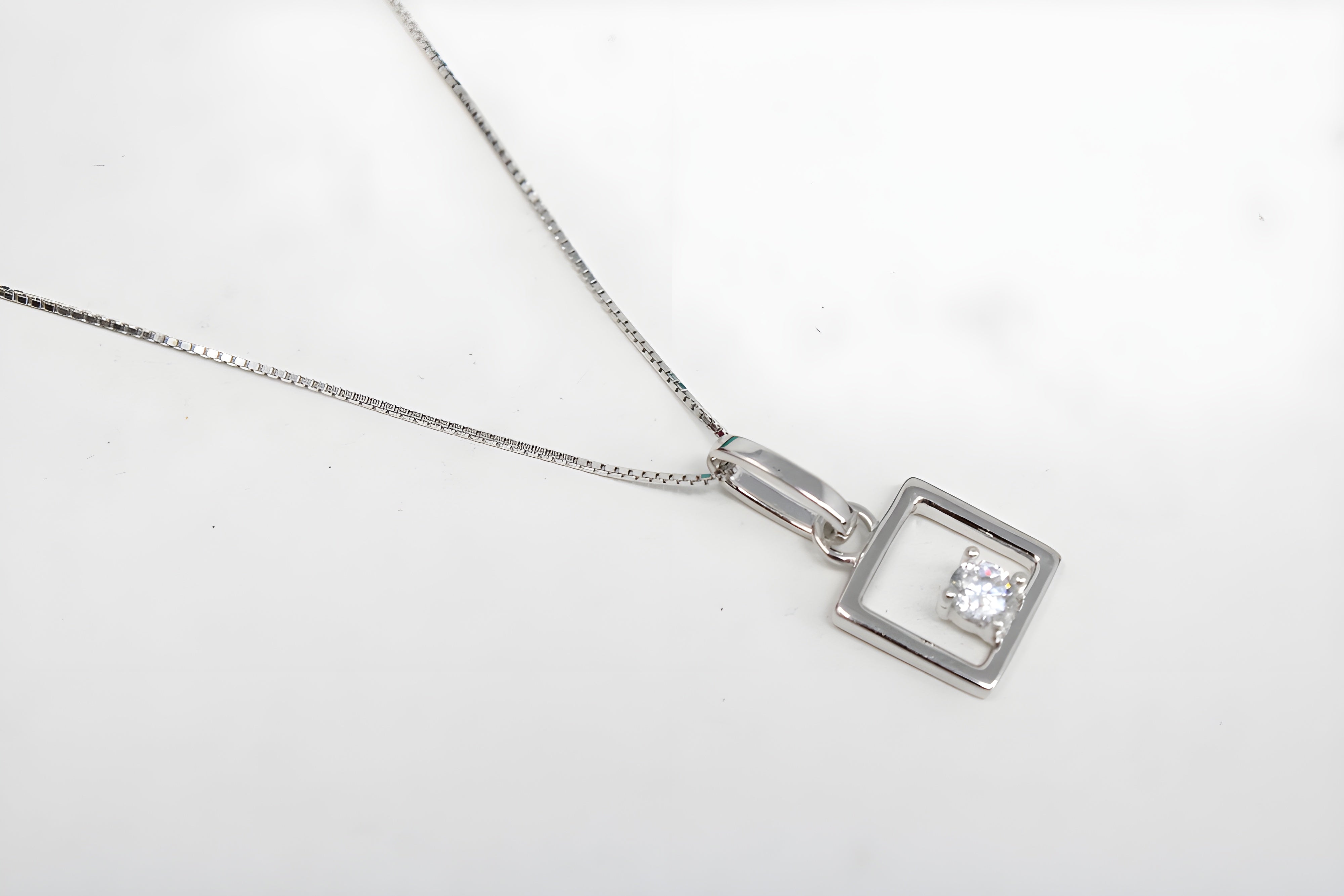 Sterling Silver Radiance Crystal Pendant