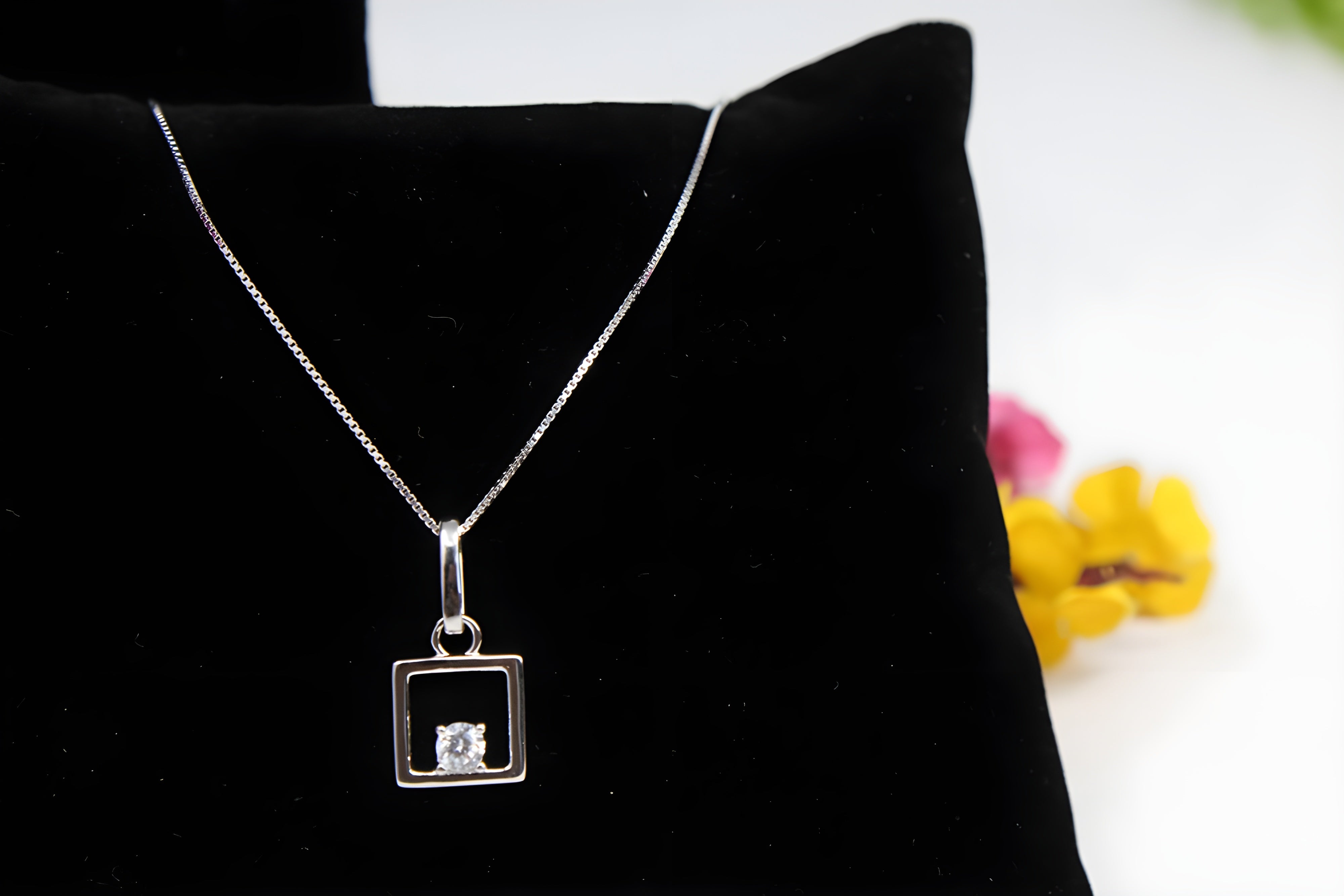 Sterling Silver Radiance Crystal Pendant
