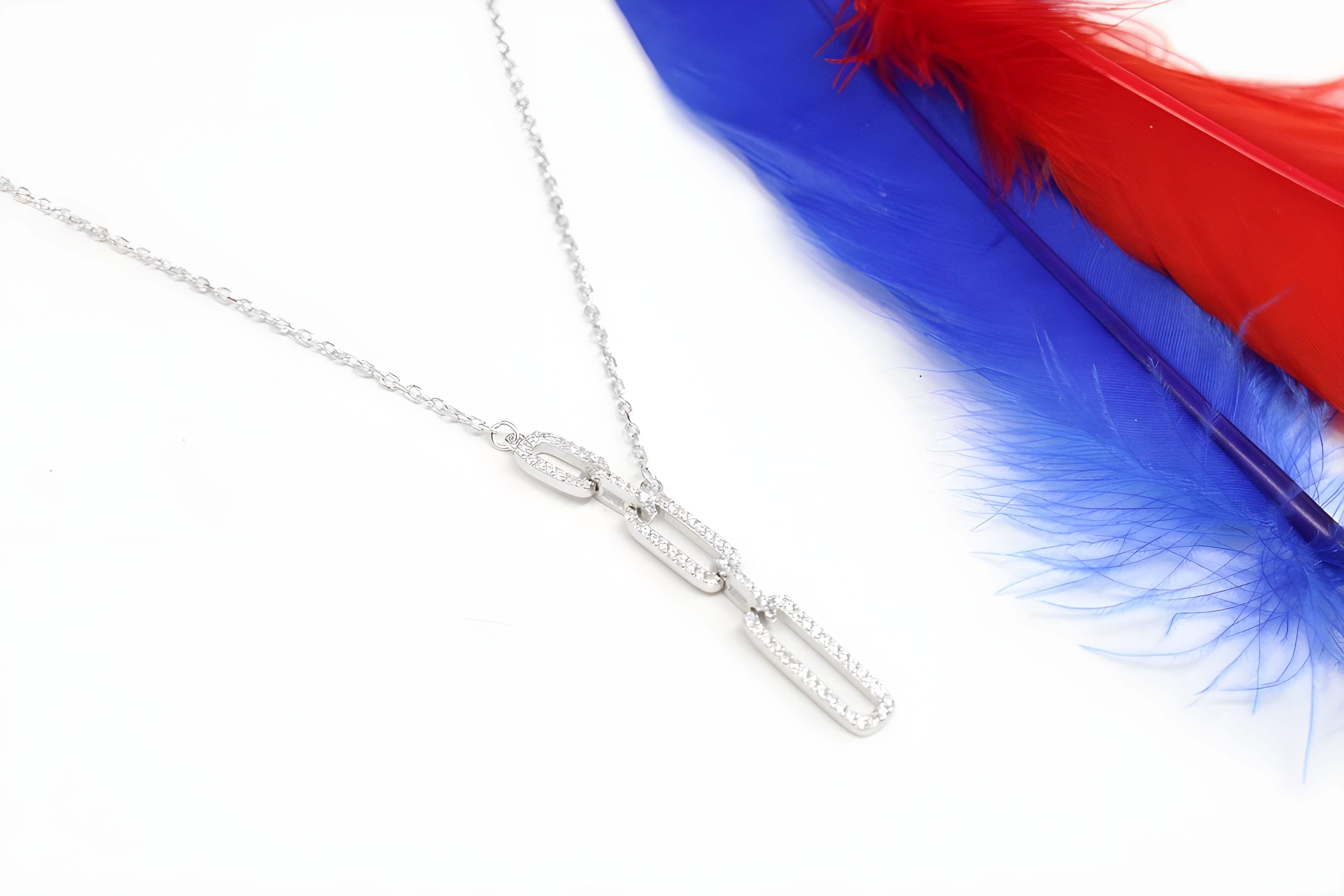 Moonlit Elegance Silver Chain Pendant