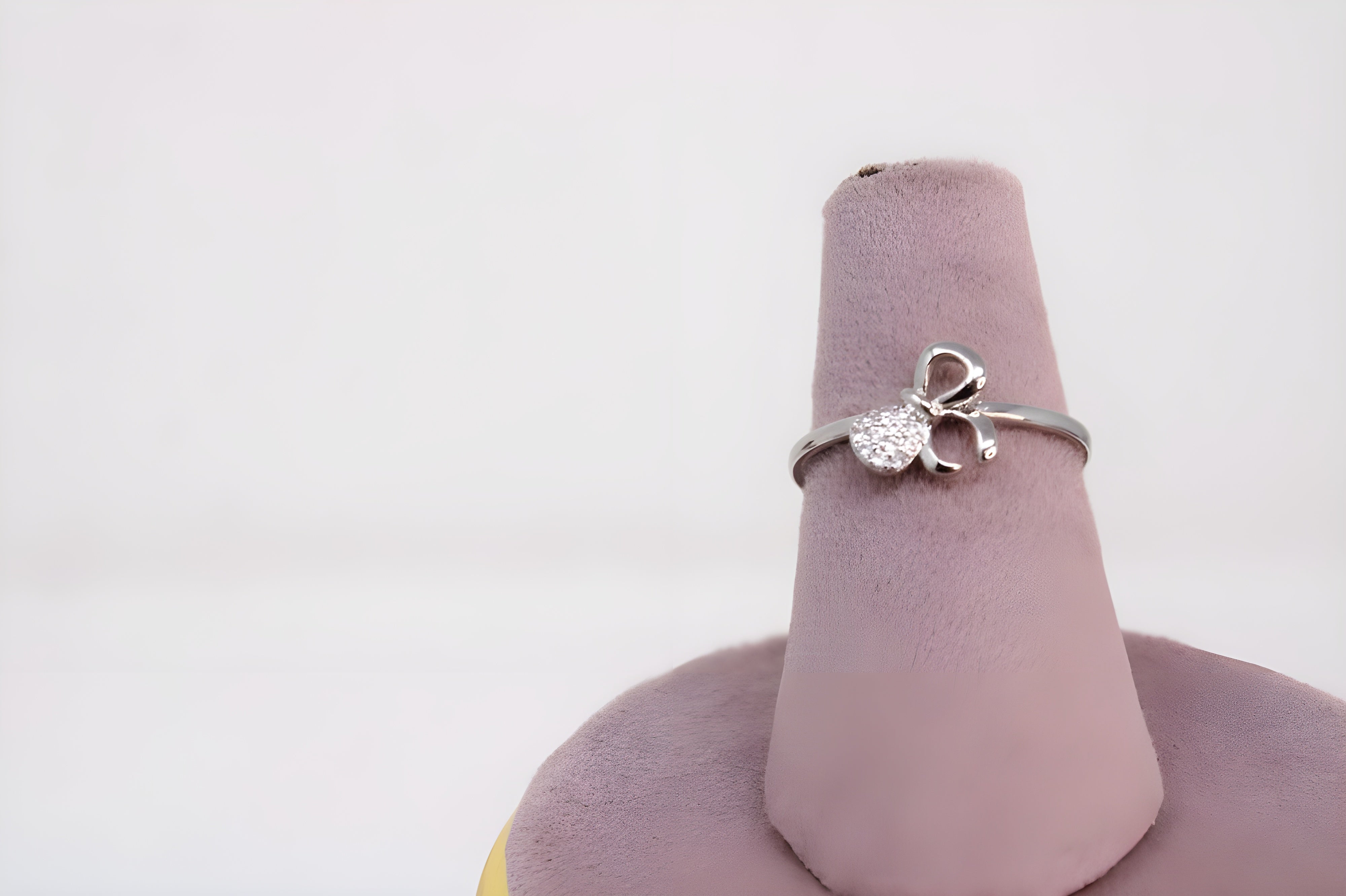 Forever Knot Silver Crystal Ring