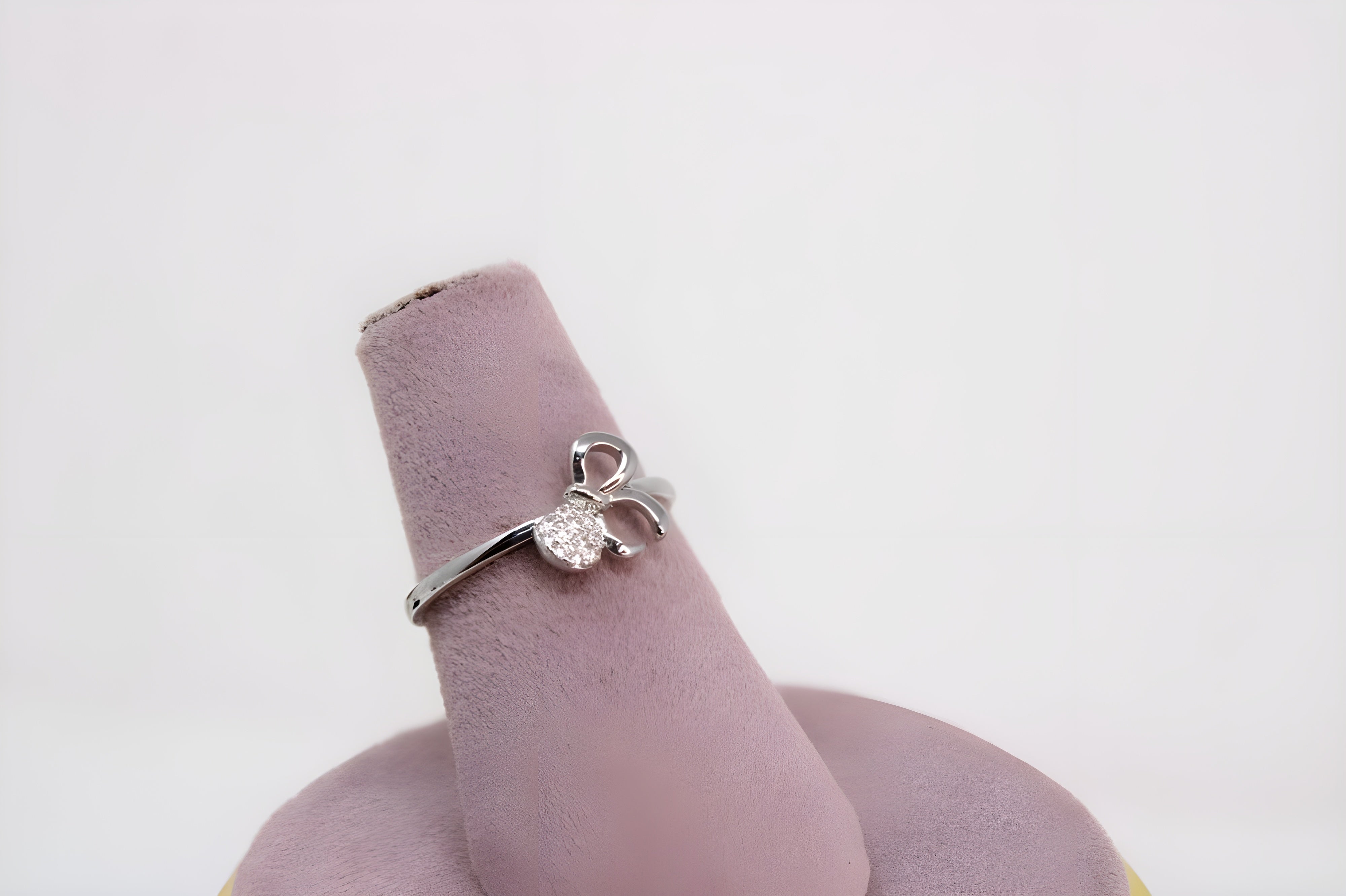Forever Knot Silver Crystal Ring