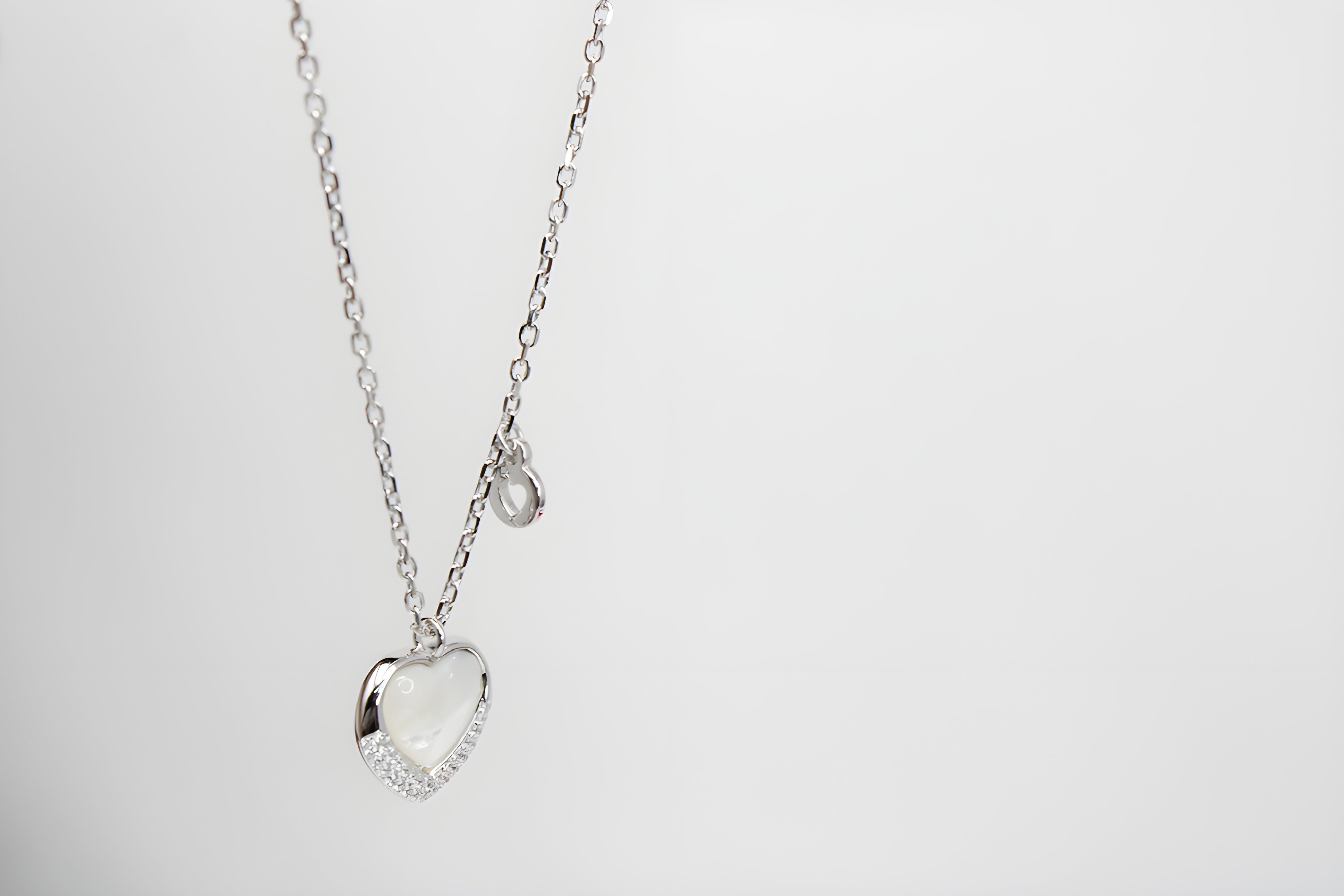 Heart Pendant with VeeLux Premium Crystal in 92.5 Sterling Silver