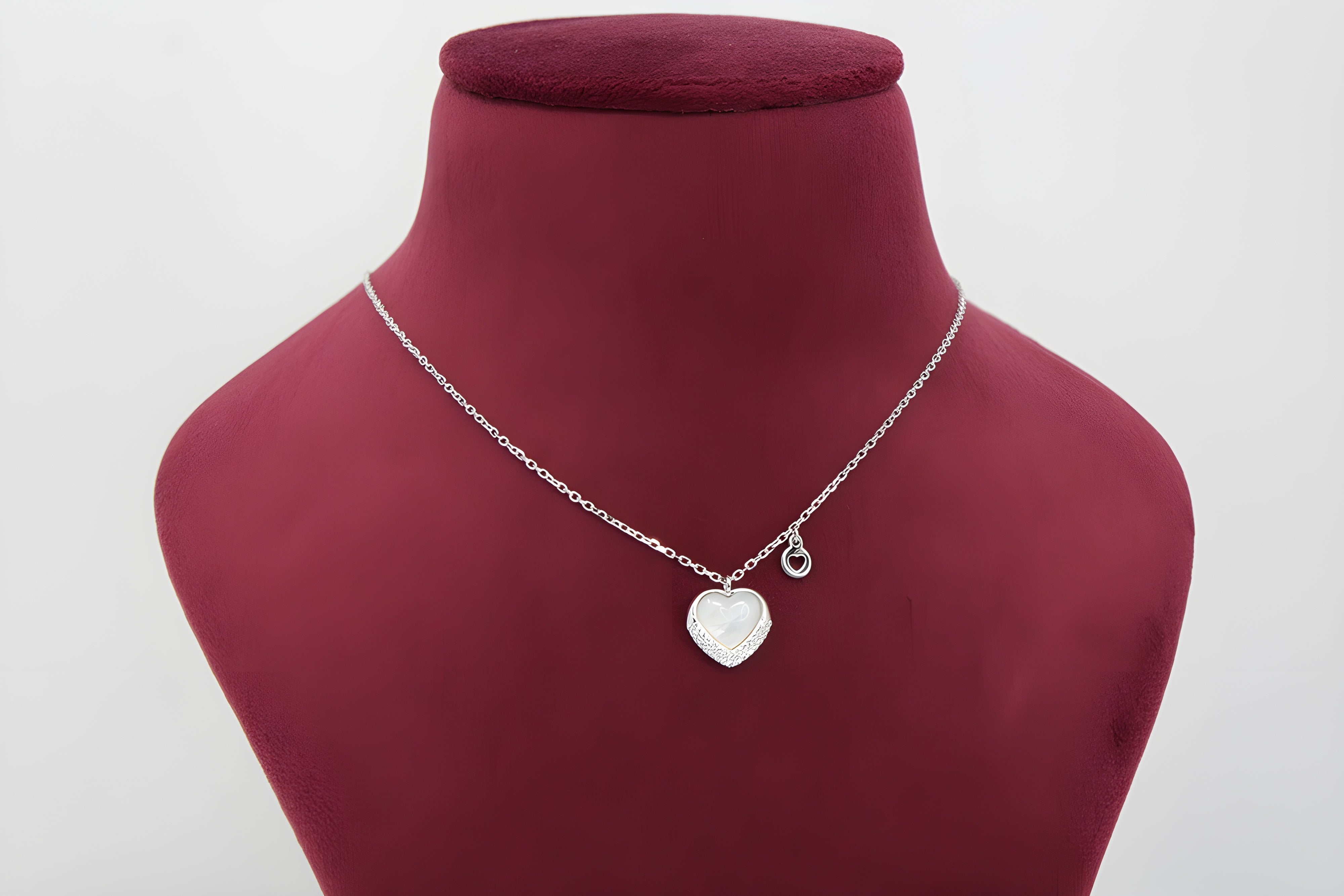 Heart Pendant with VeeLux Premium Crystal in 92.5 Sterling Silver