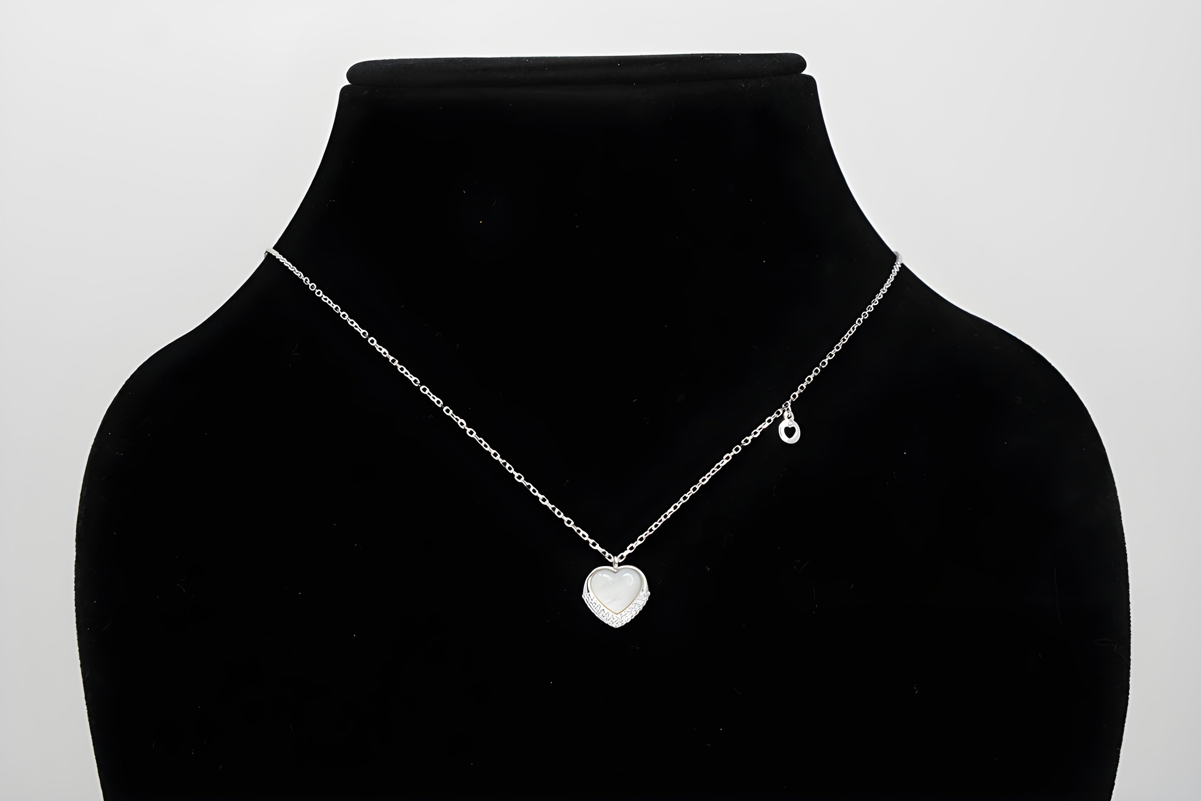 Heart Pendant with VeeLux Premium Crystal in 92.5 Sterling Silver