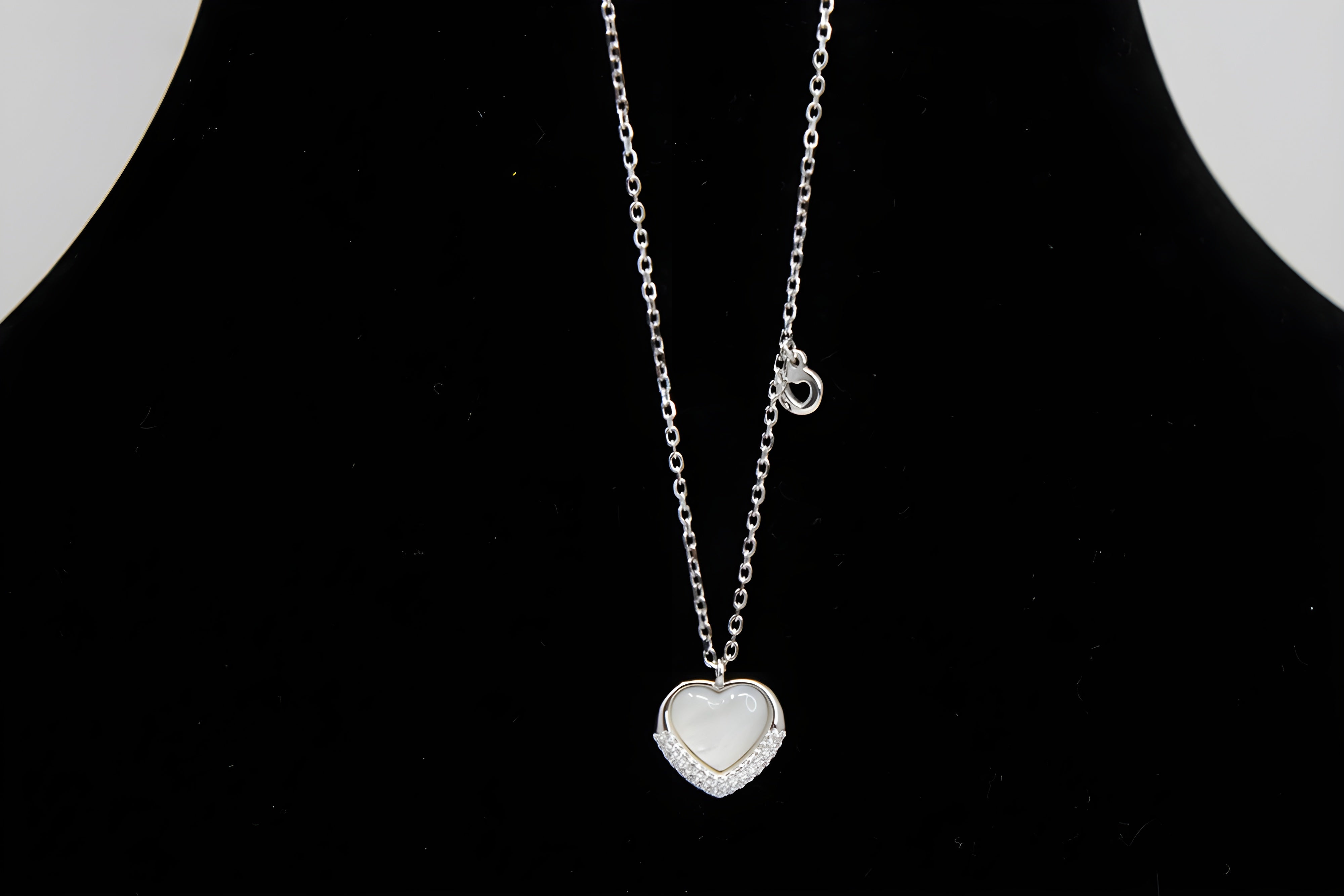 Heart Pendant with VeeLux Premium Crystal in 92.5 Sterling Silver