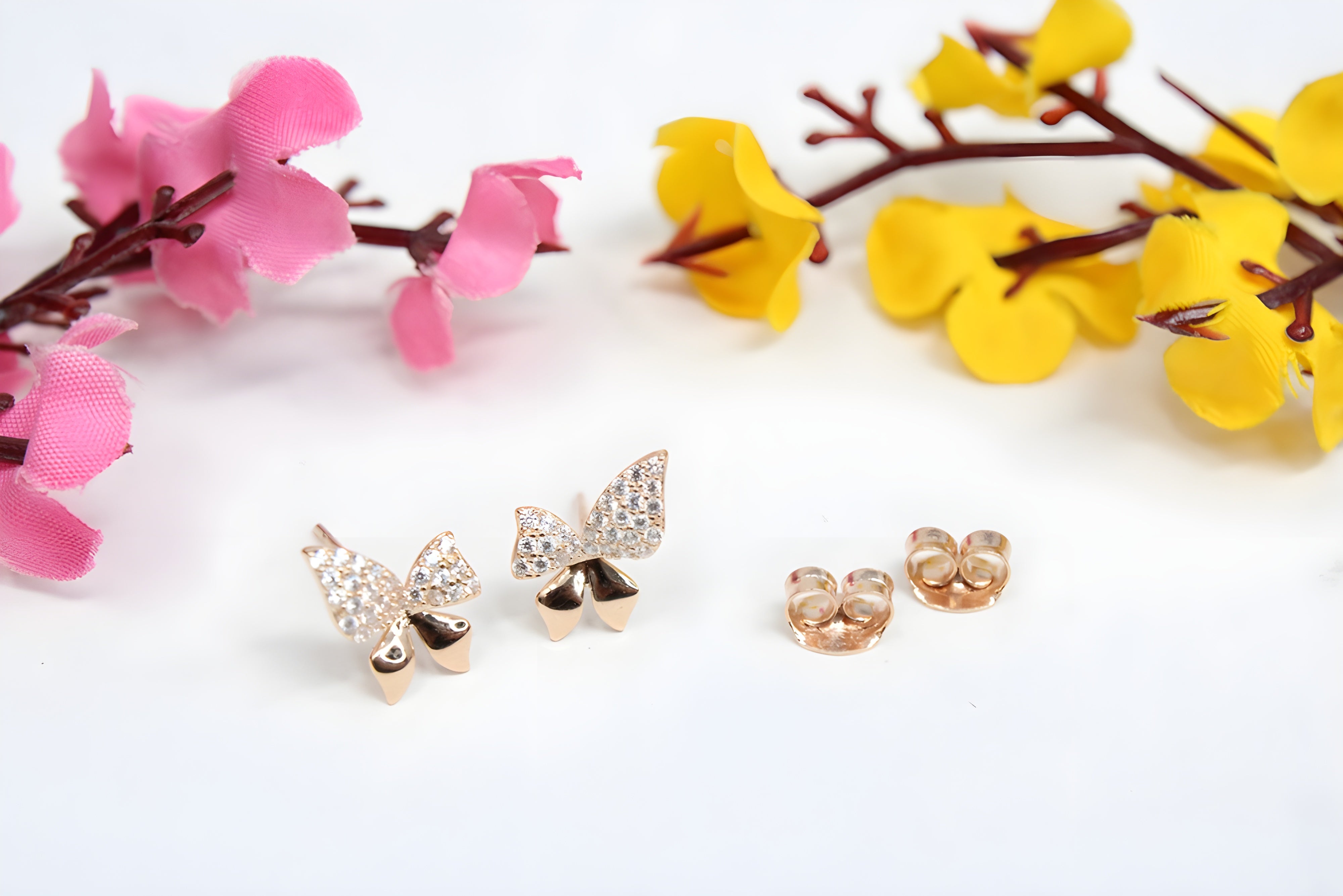 Whimsical Wings Sterling Silver Butterfly Earrings