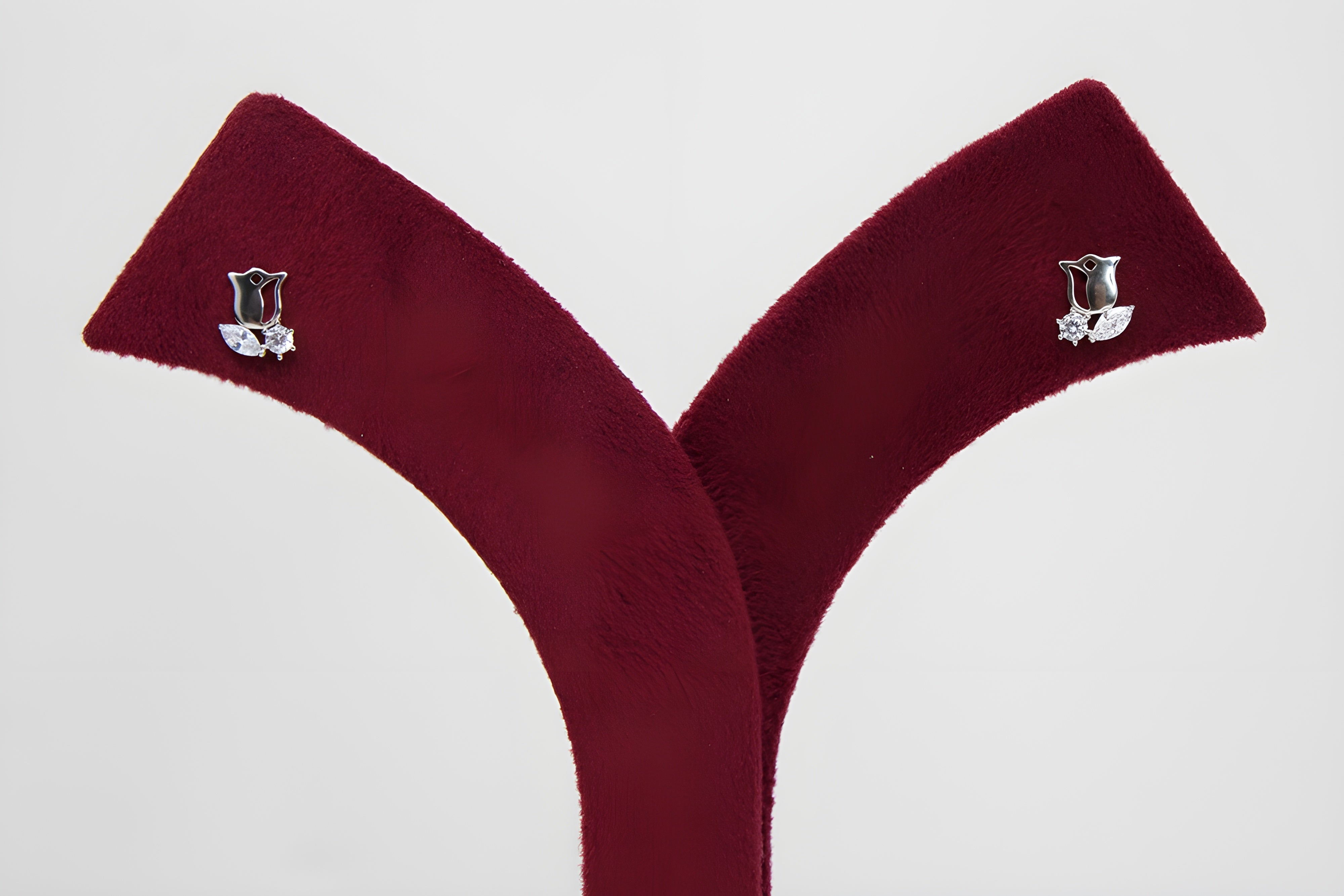 Chic Cascade Sterling Silver Crystal Earrings