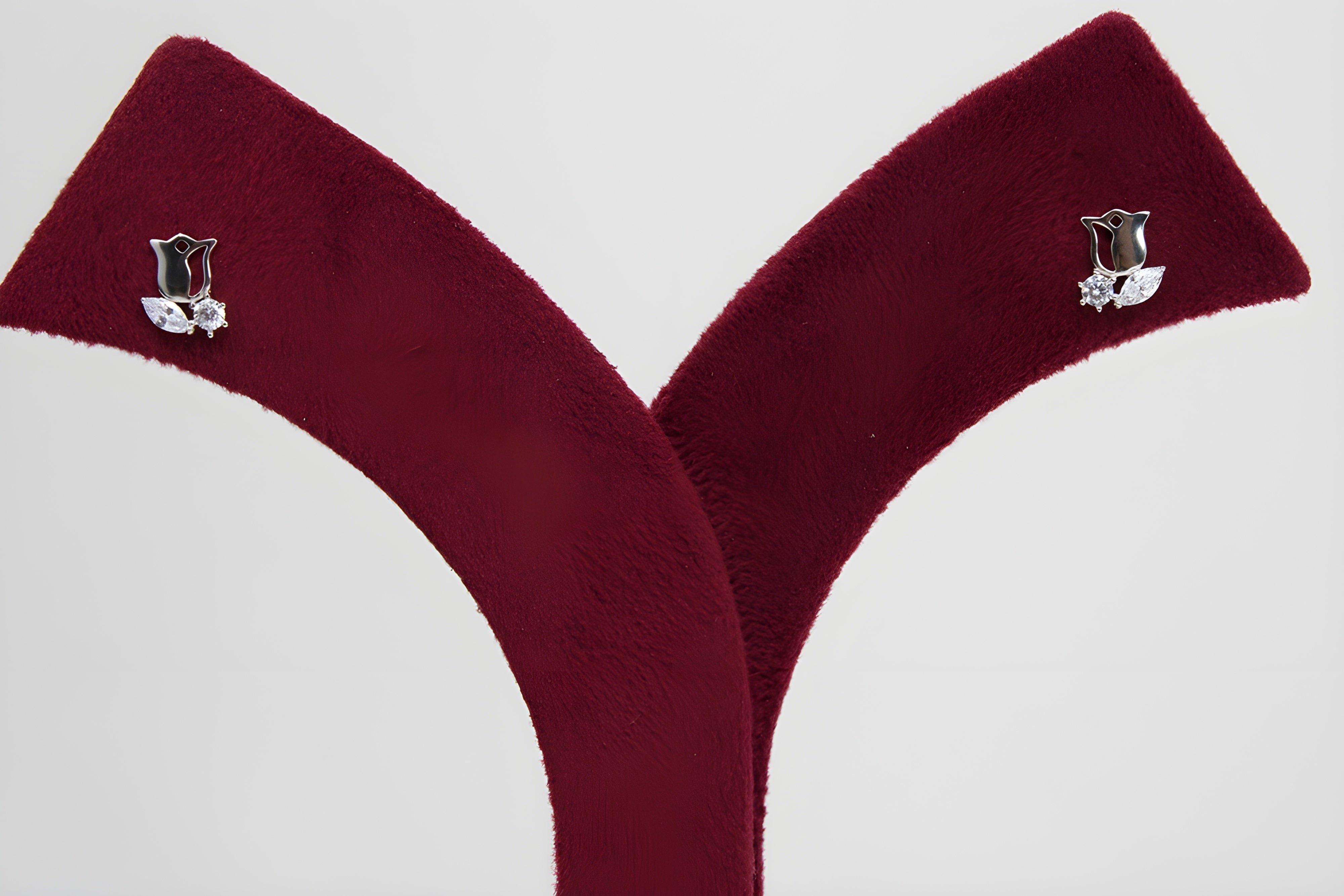 Chic Cascade Sterling Silver Crystal Earrings