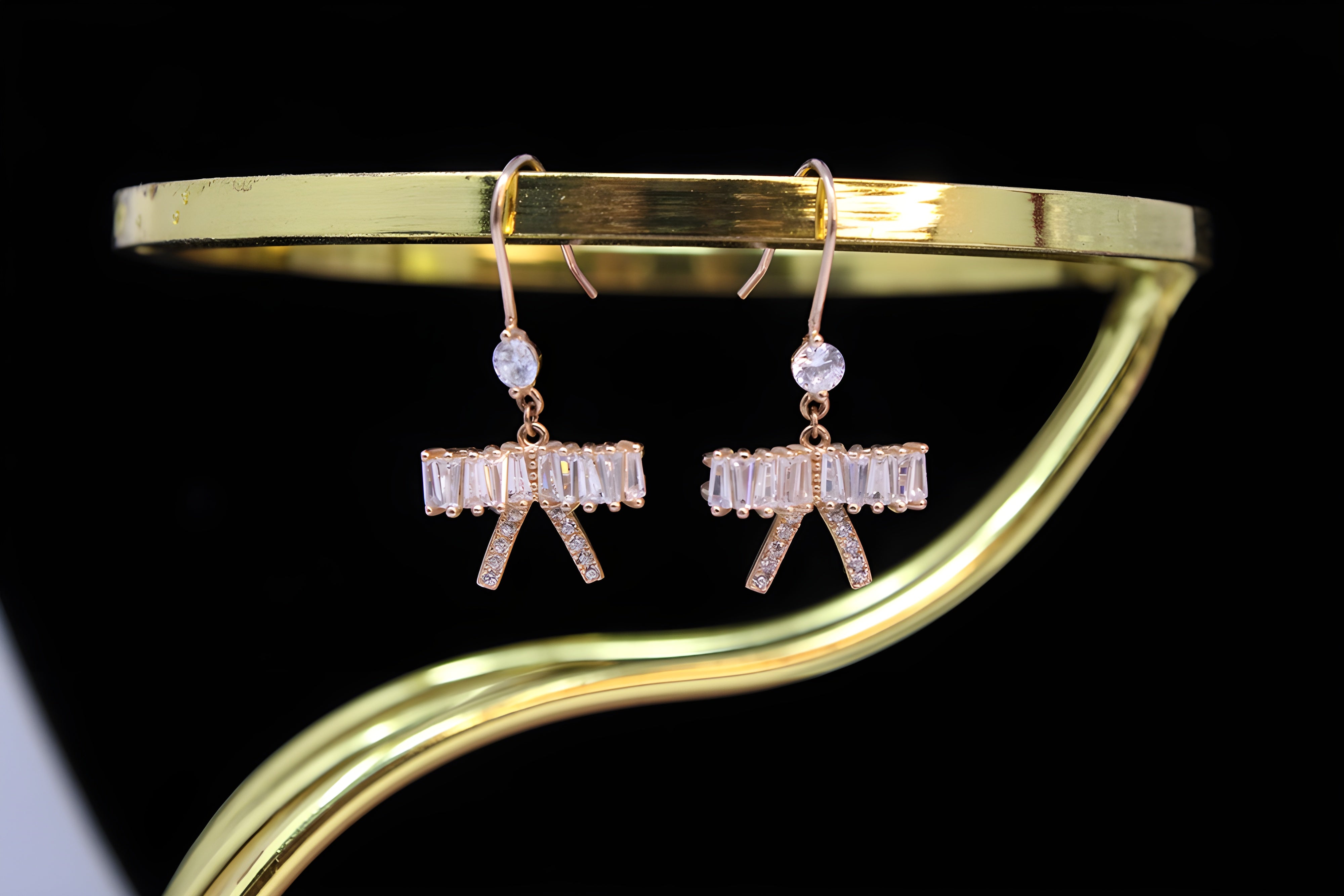 VeeLux Premium Silver Mirage Silver Earrings