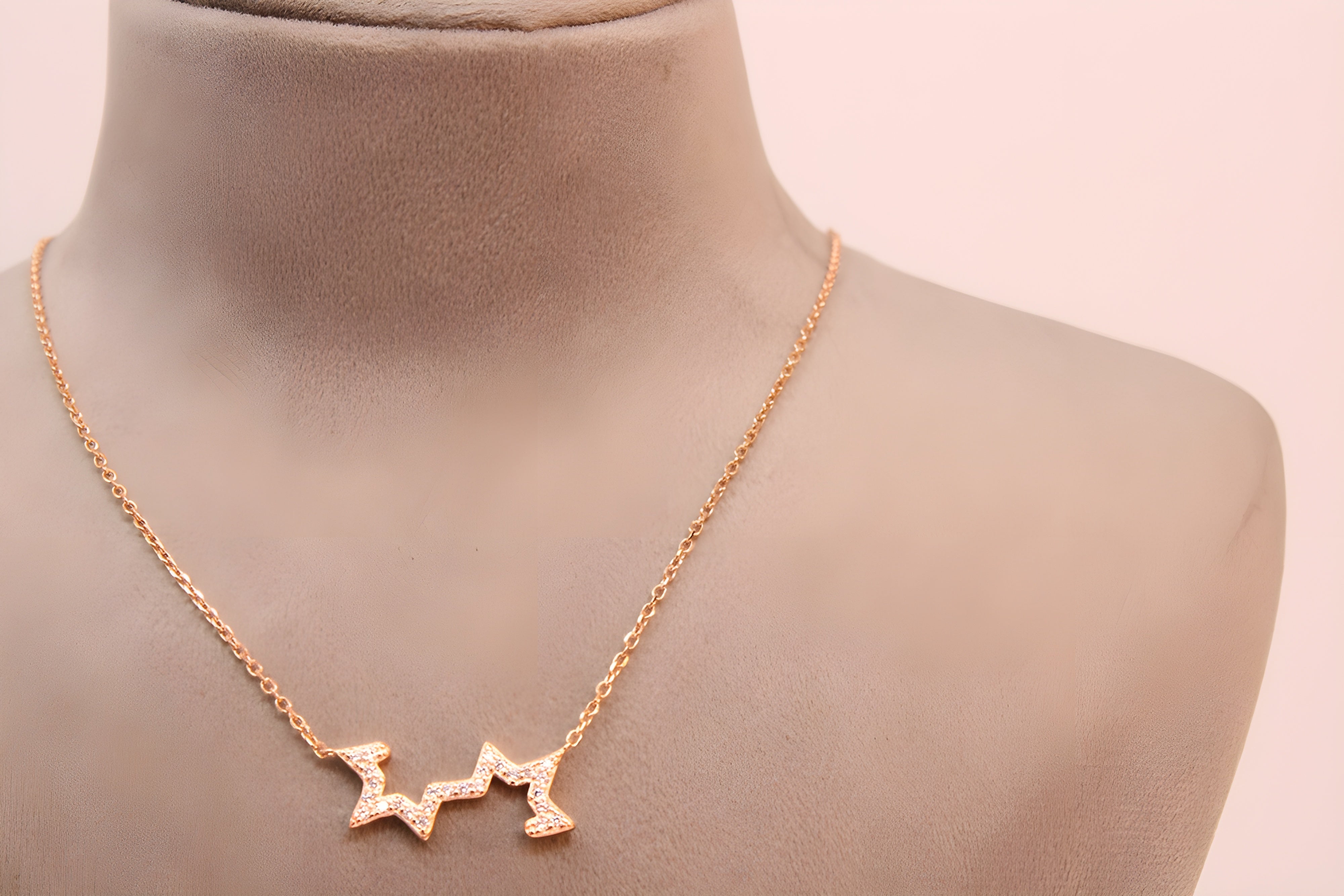 Golden Rhythm 92.5 Sterling Silver Heartbeat Pendant