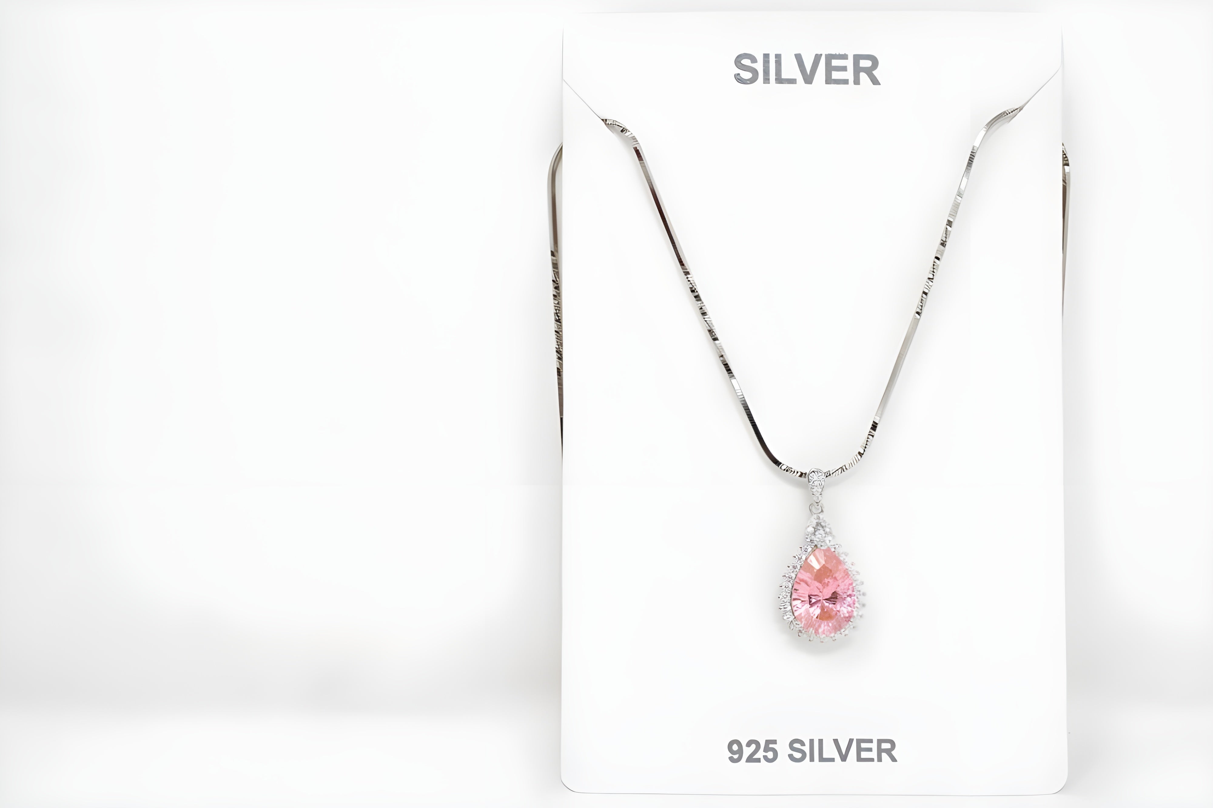Twilight Peach Teardrop Elegance Pendant