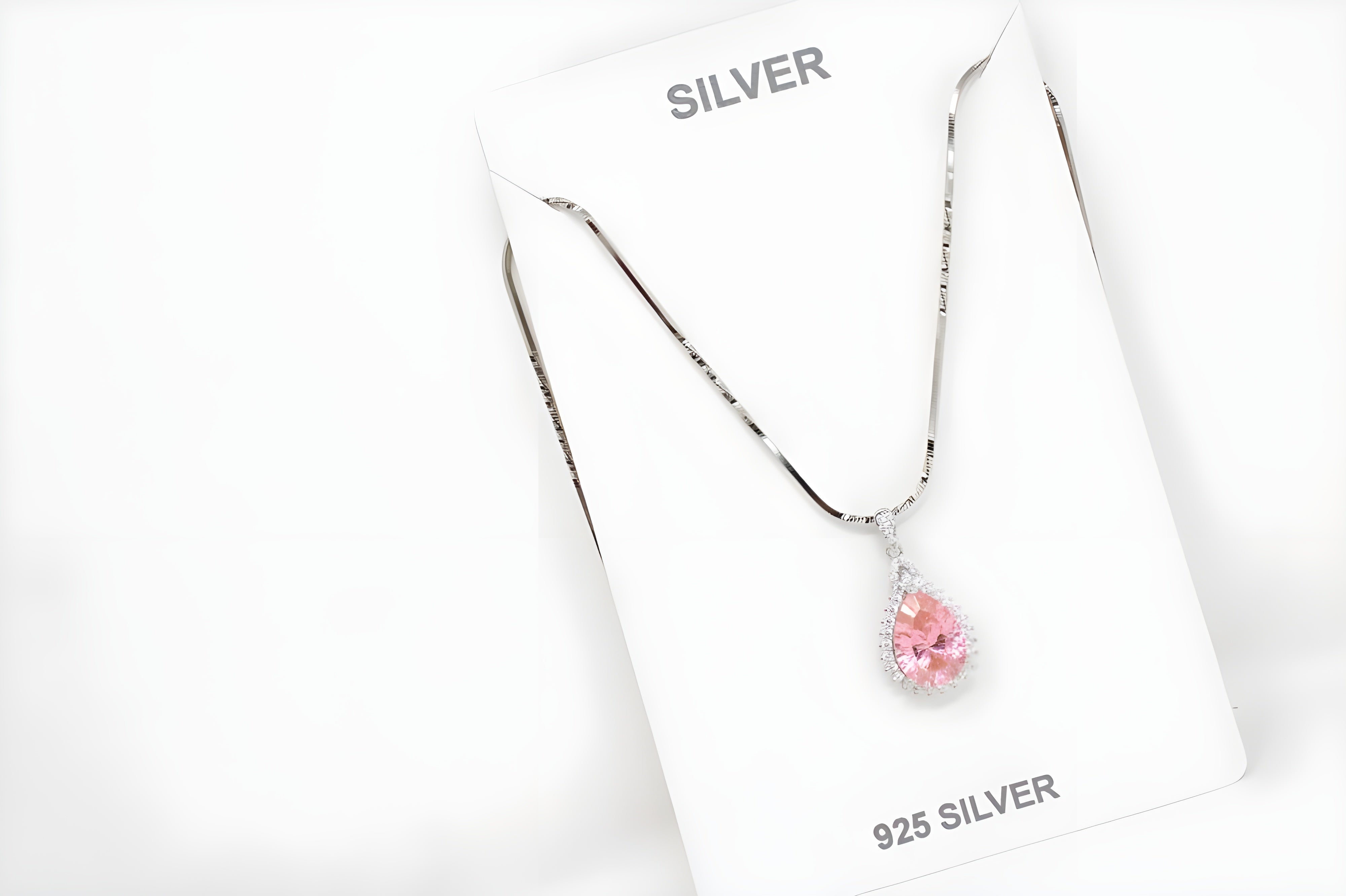 Twilight Peach Teardrop Elegance Pendant