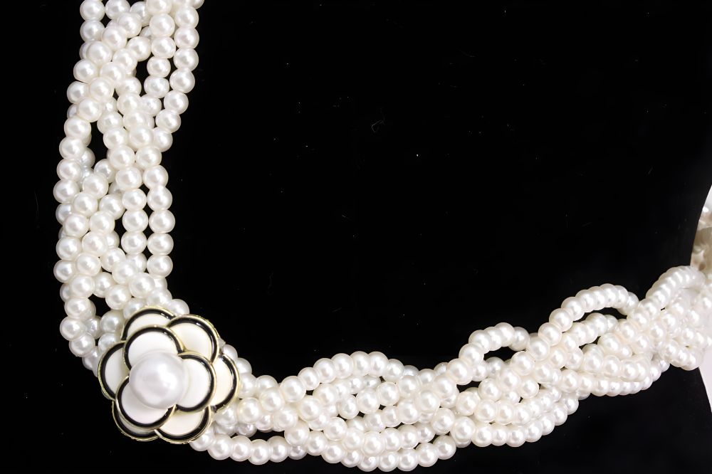 Luminescent Artificial  Pearl Necklace Set