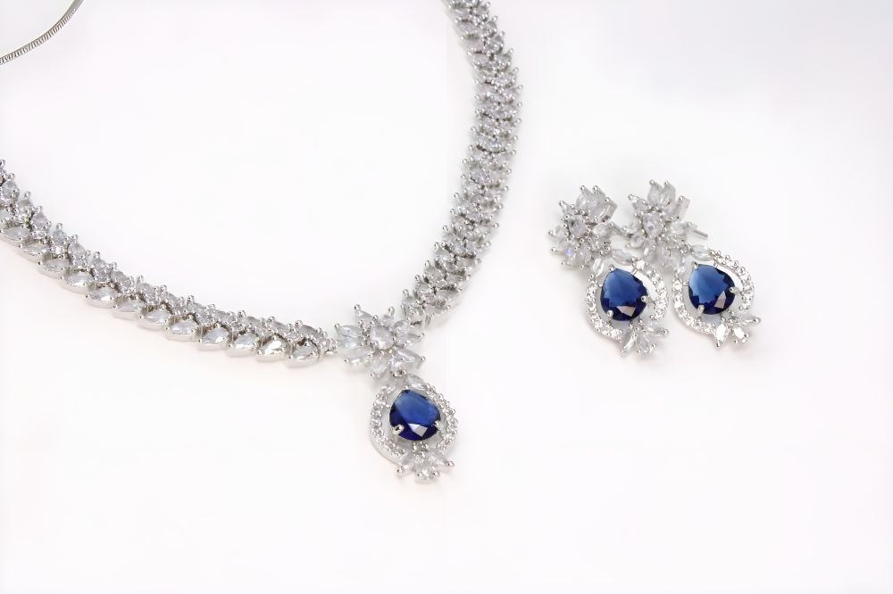 Celestial Splendor Gem Cascade Necklace Set