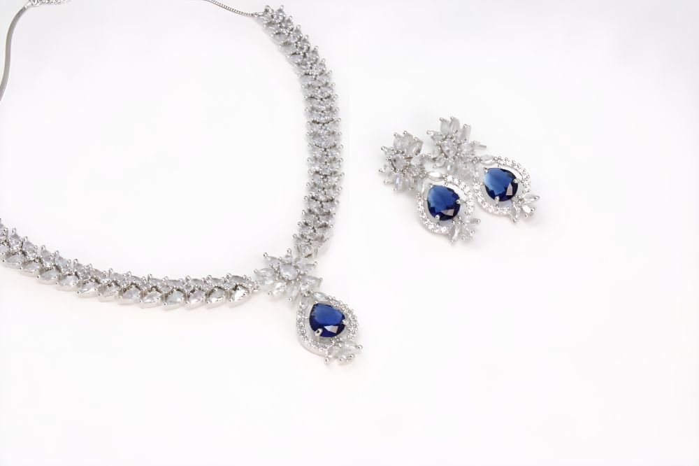 Celestial Splendor Gem Cascade Necklace Set