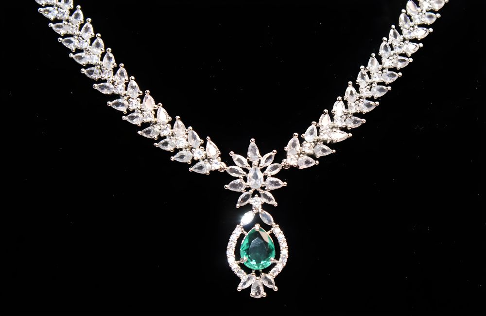 Celestial Splendor Gem Cascade Necklace Set