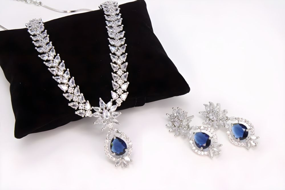 Celestial Splendor Gem Cascade Necklace Set