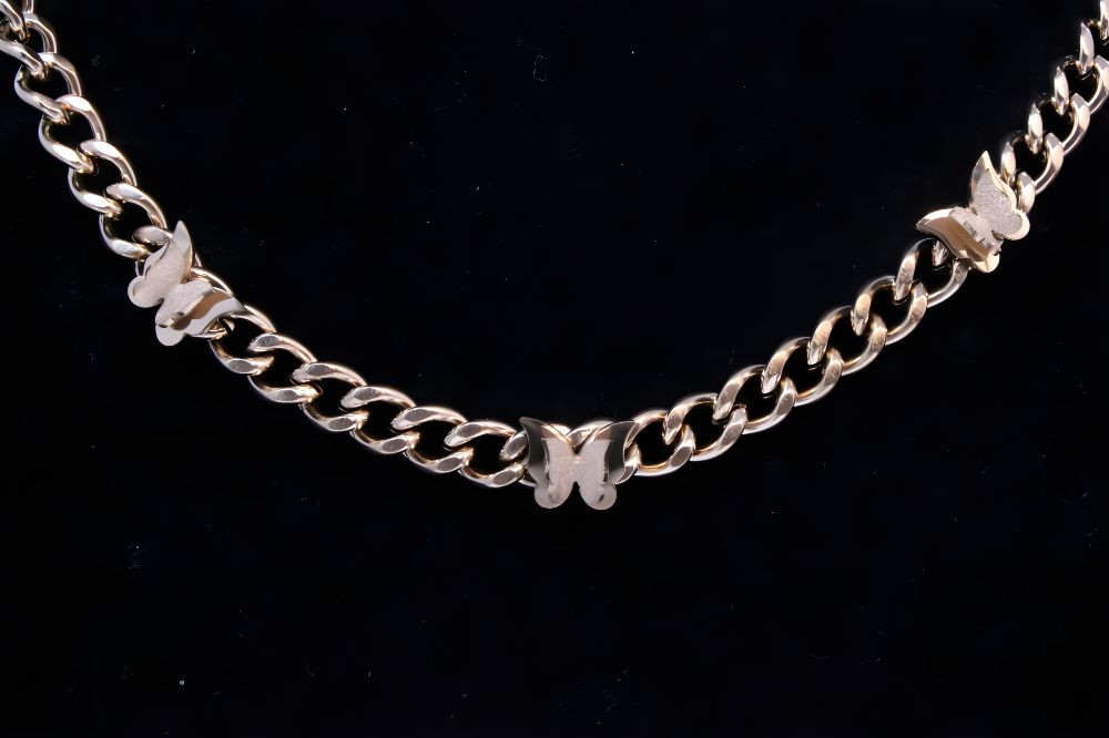 Golden-Toned Butterfly Pendant