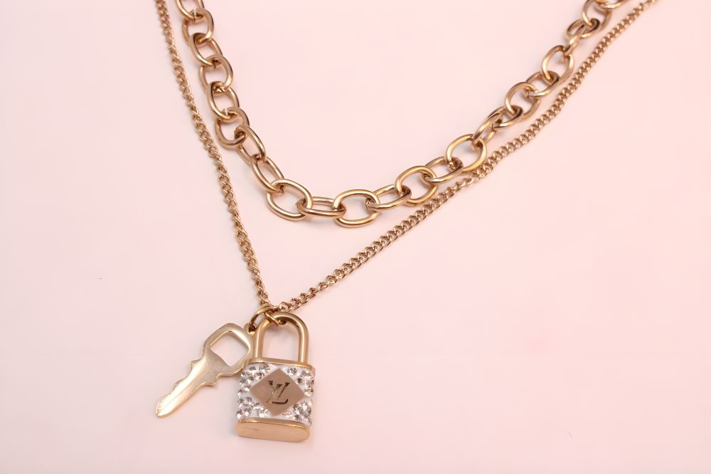 Radiant Charm Double Chain Pendant
