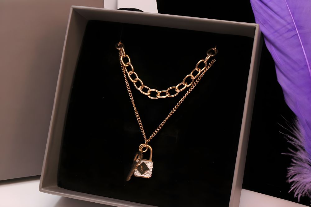Radiant Charm Double Chain Pendant