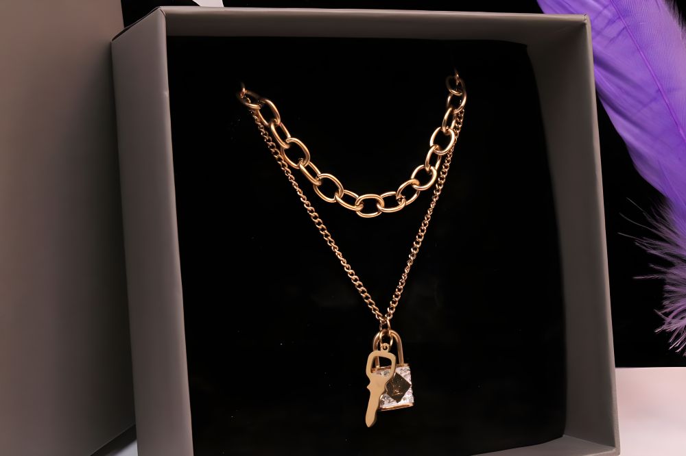 Radiant Charm Double Chain Pendant