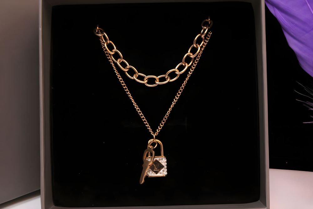 Radiant Charm Double Chain Pendant