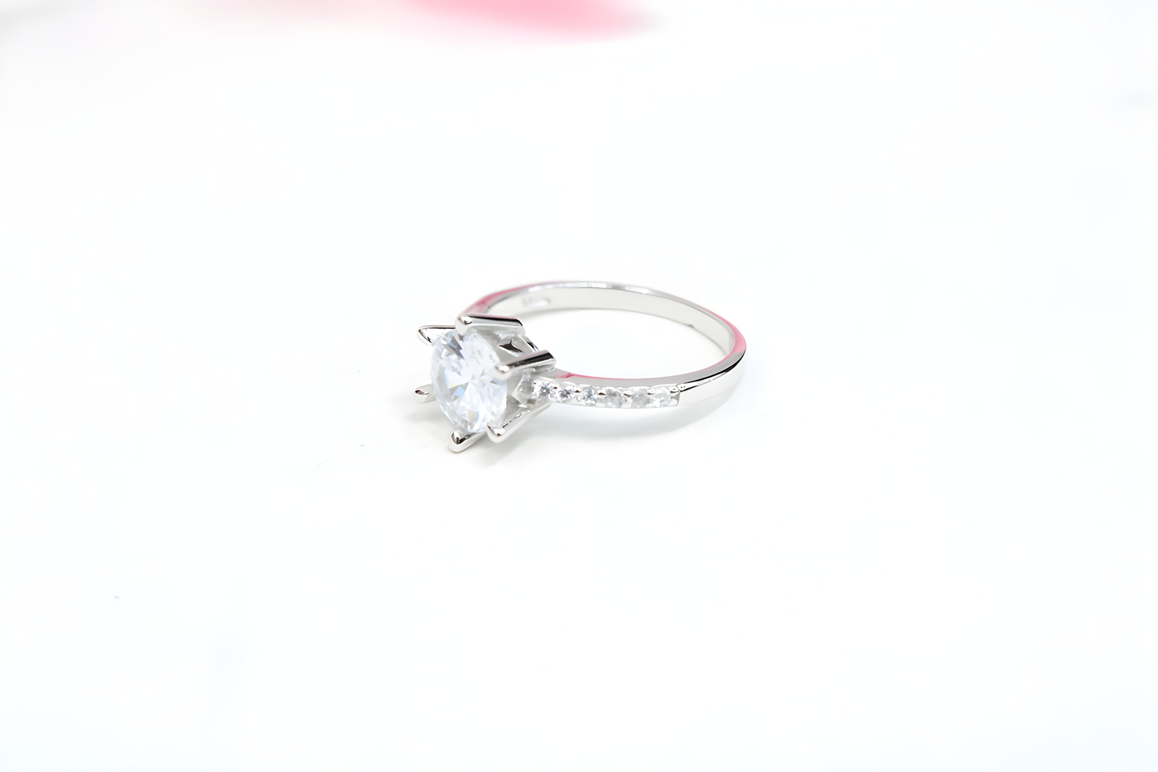 Silver Serenade VeeLux Premium Crystal Ring