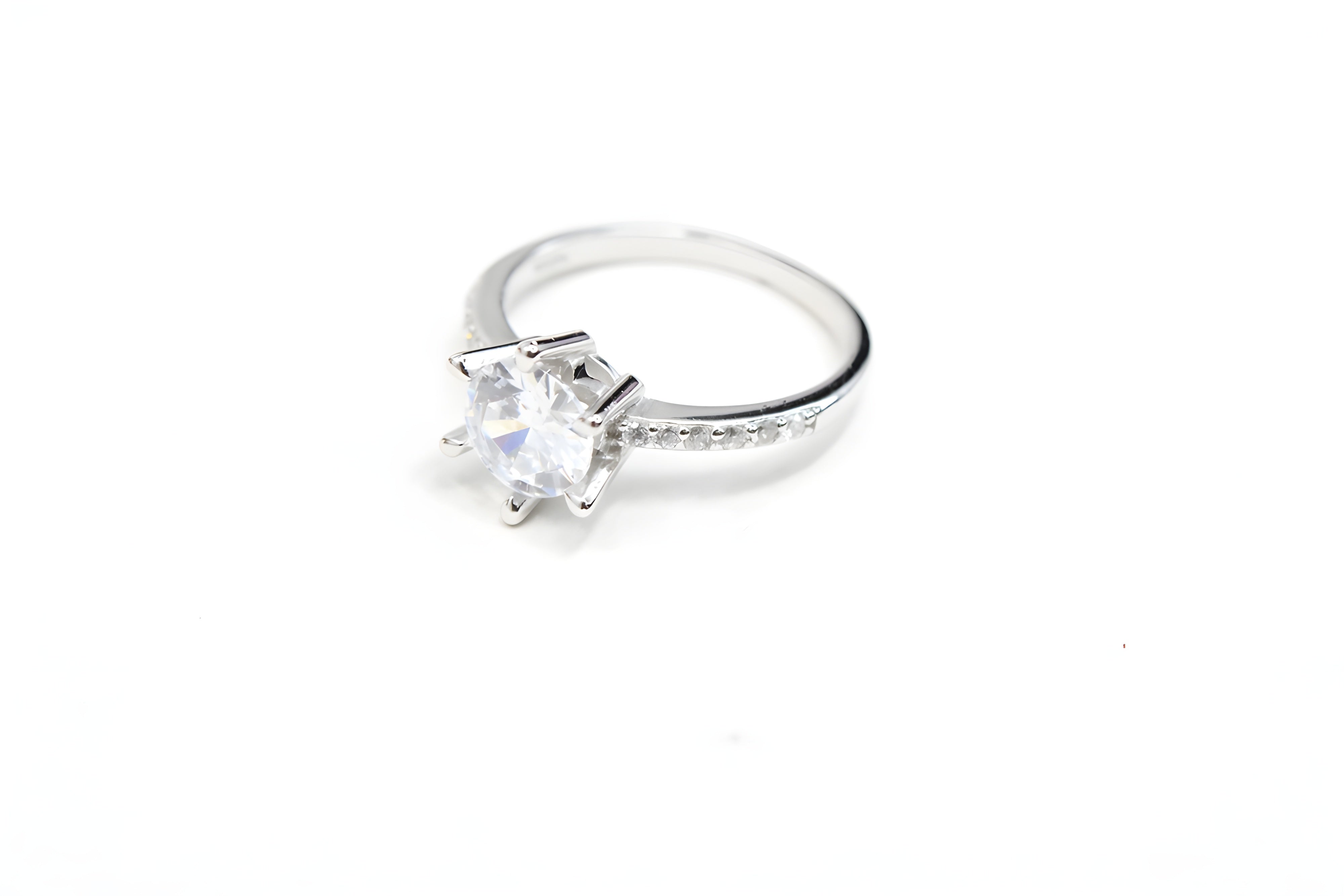 Silver Serenade VeeLux Premium Crystal Ring